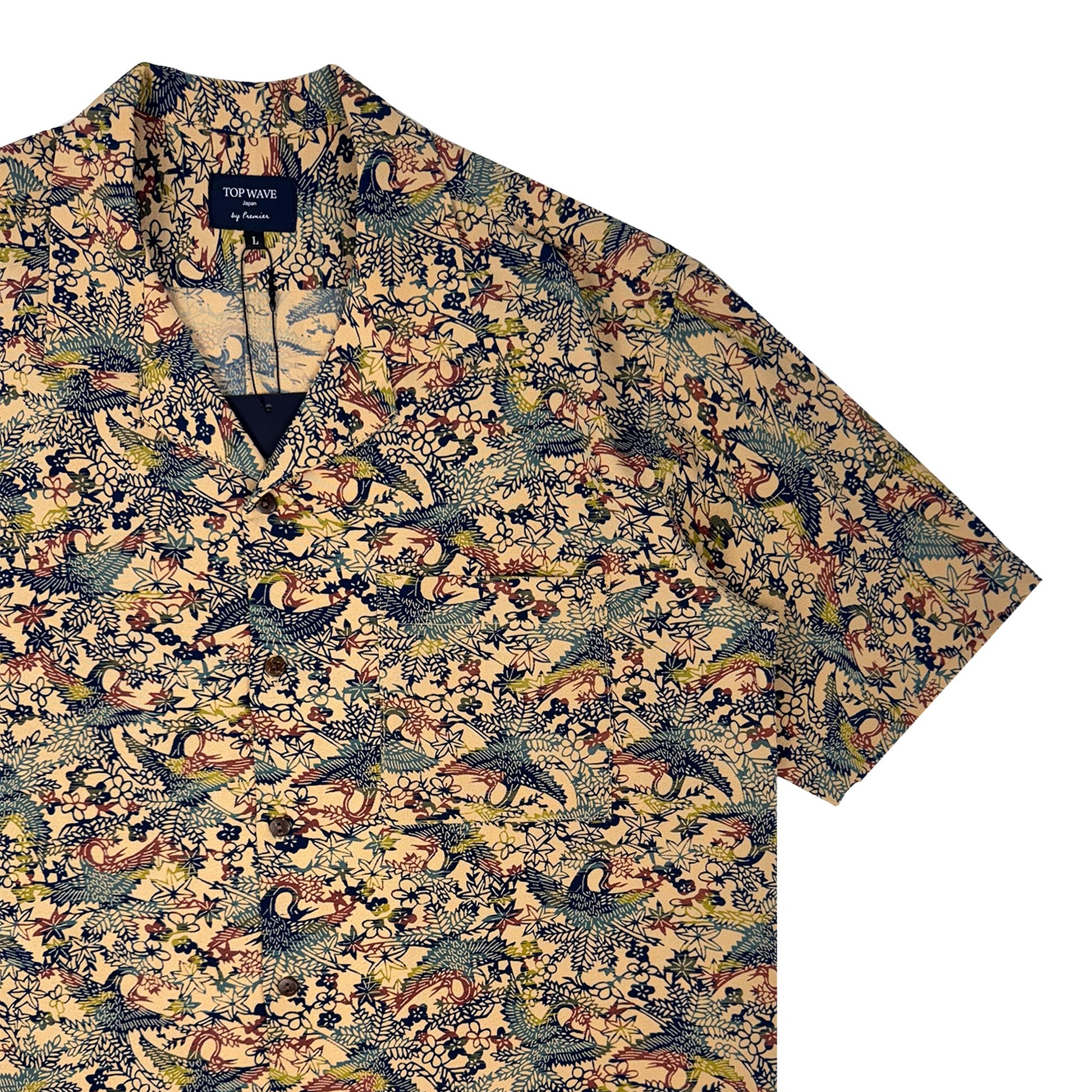 着物アロハシャツ メンズ L AHVN-L229-4