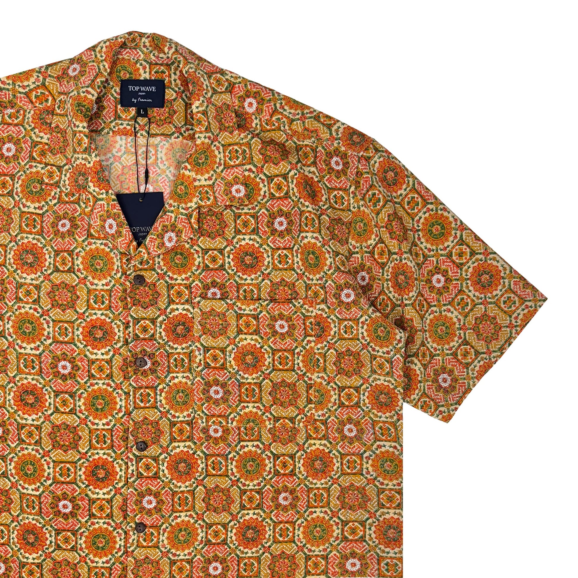 着物アロハシャツ メンズ L AHVN-L246-4