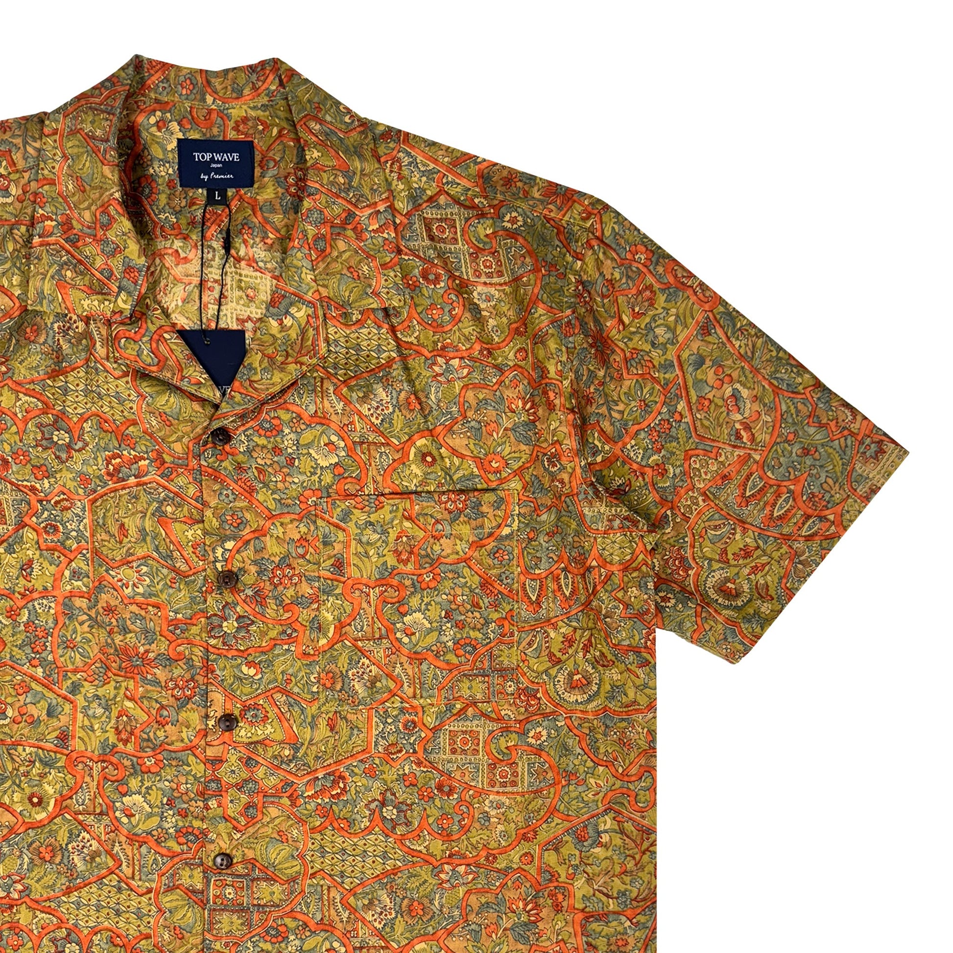 着物アロハシャツ メンズ L AHVN-L252-4