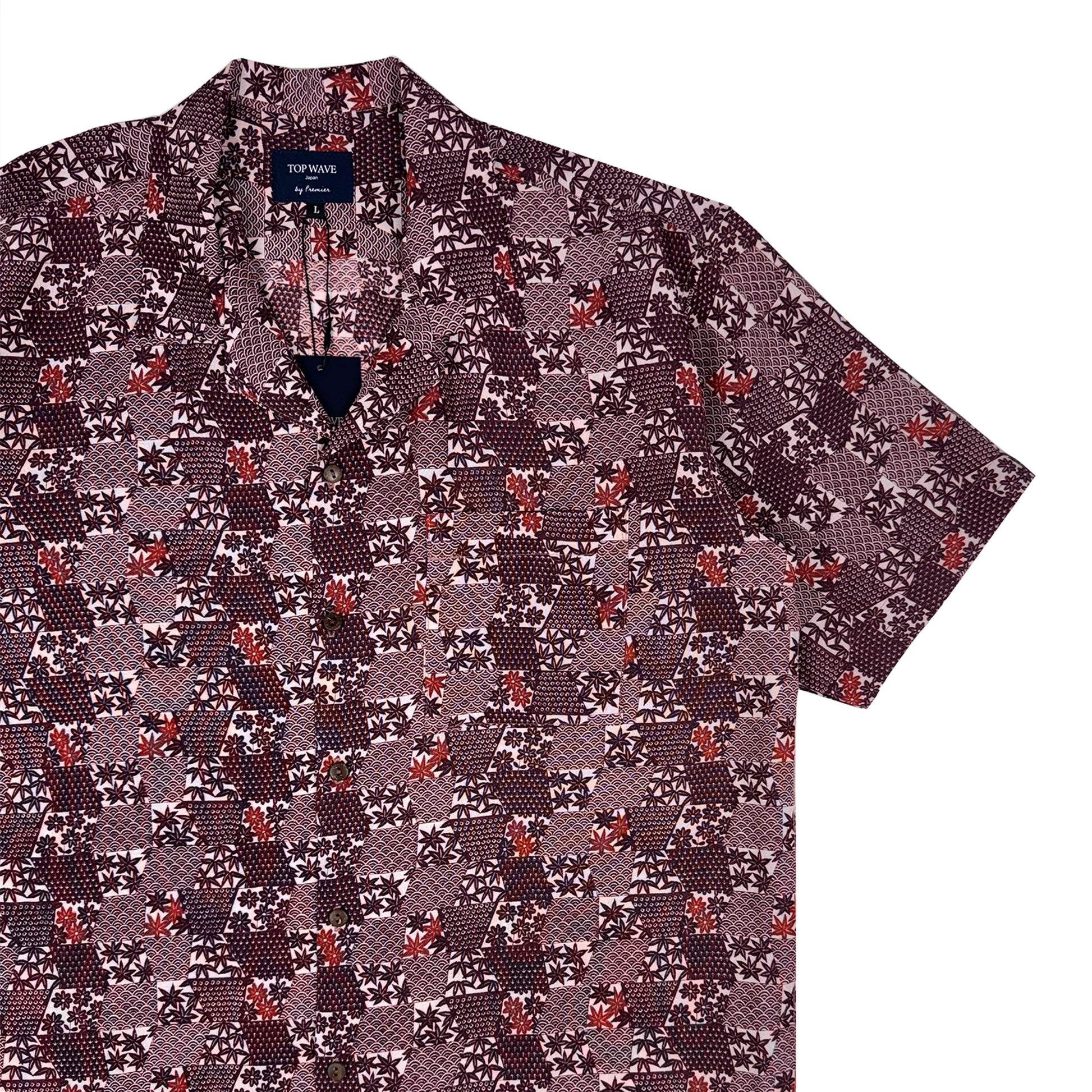 着物アロハシャツ メンズ L AHVN-L278-4