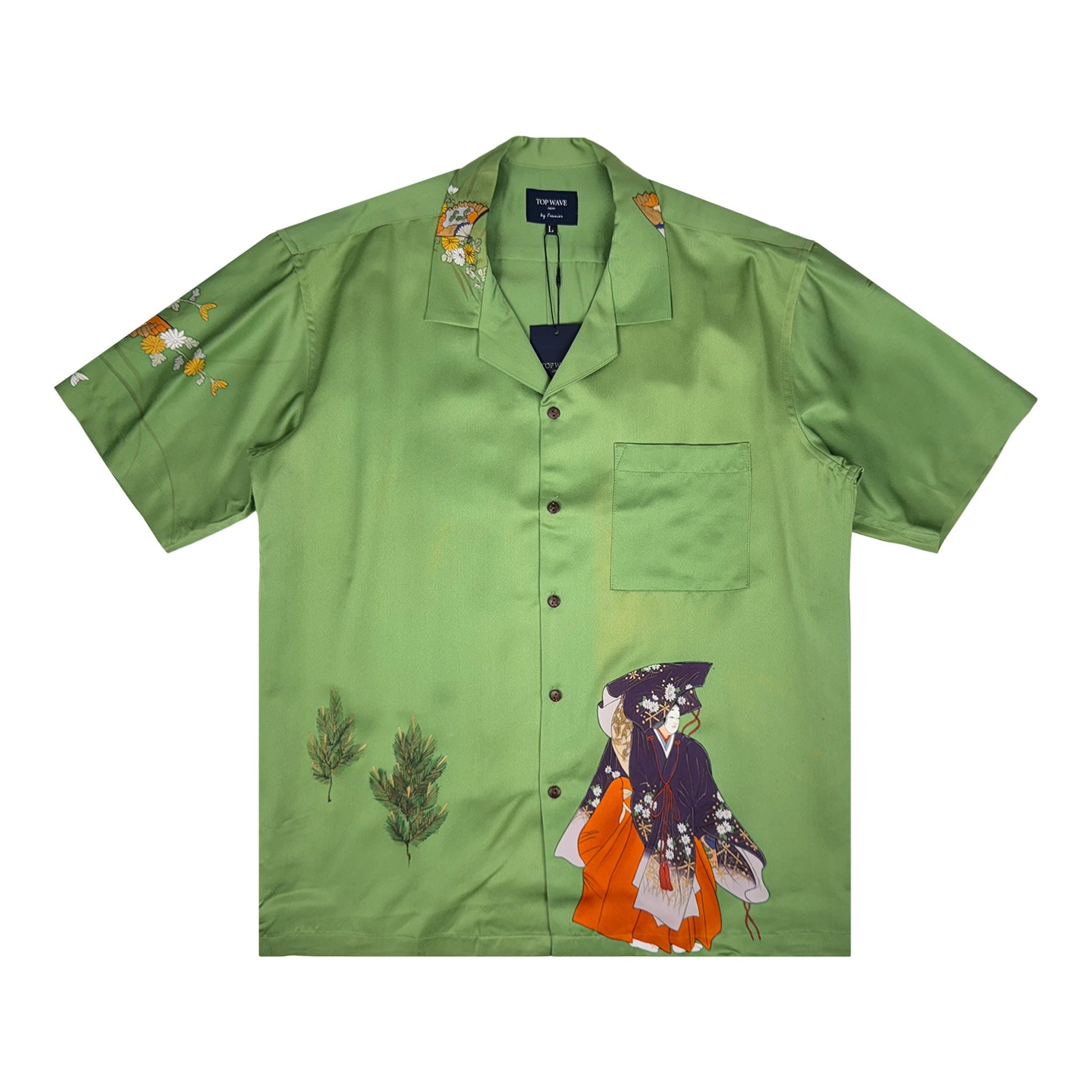 着物アロハシャツ メンズ L AHVN-L284-1