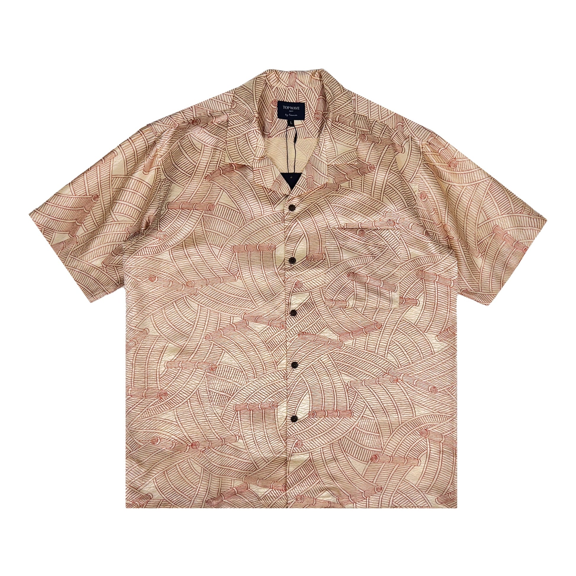 着物アロハシャツ メンズ L AHVN-L294-1