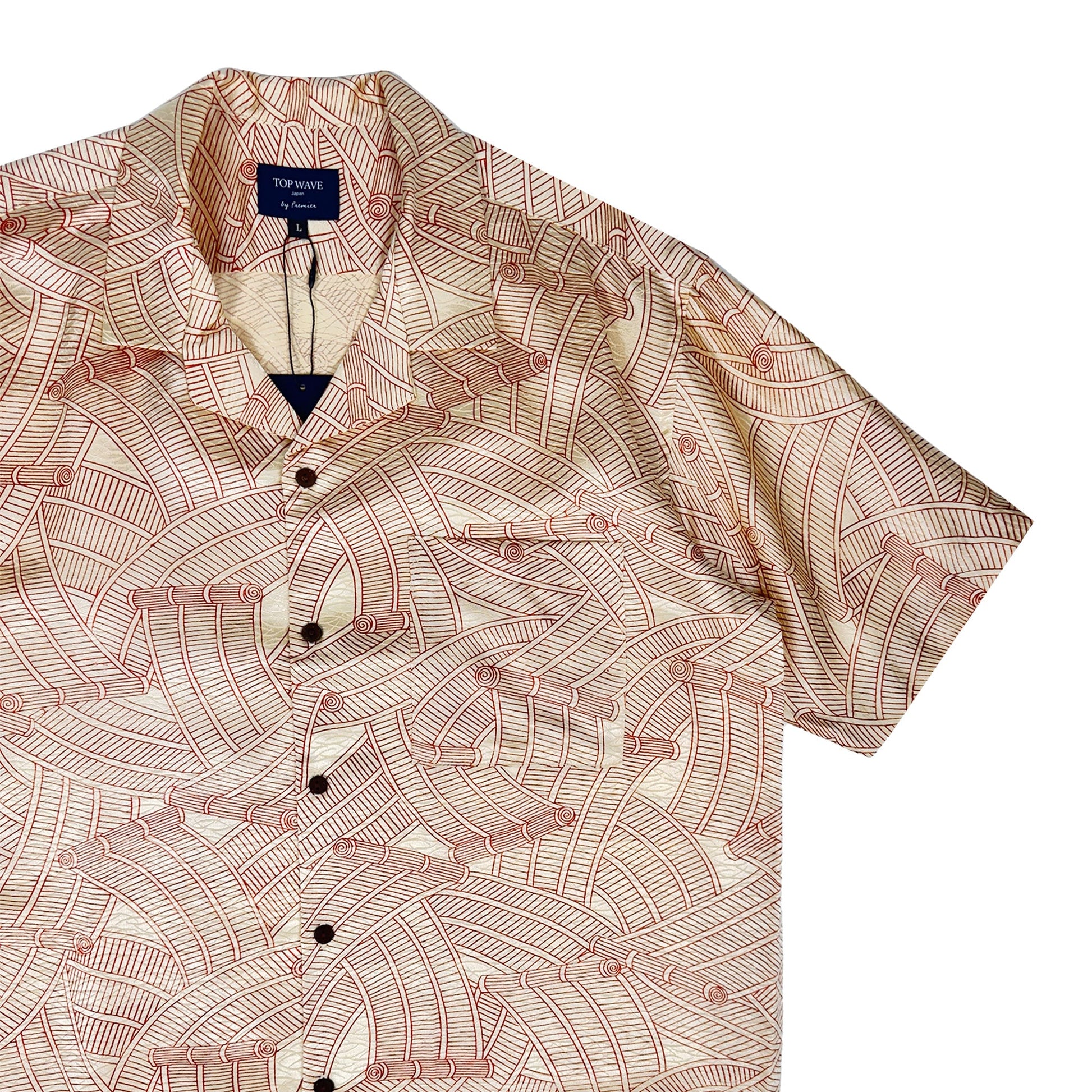 着物アロハシャツ メンズ L AHVN-L294-4