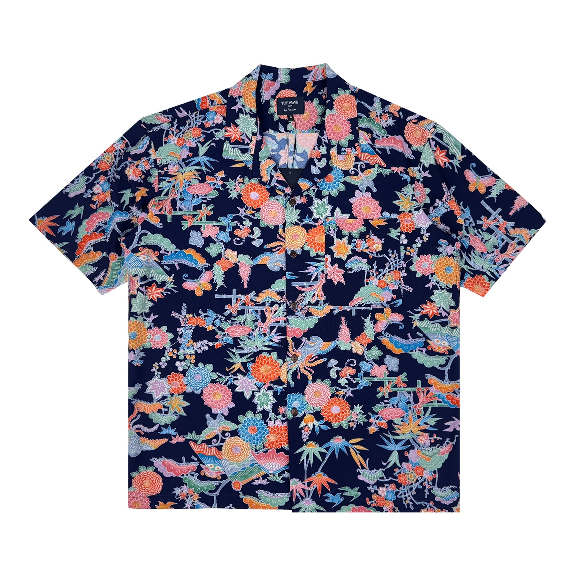 着物アロハシャツ メンズ L AHVN-L304-1