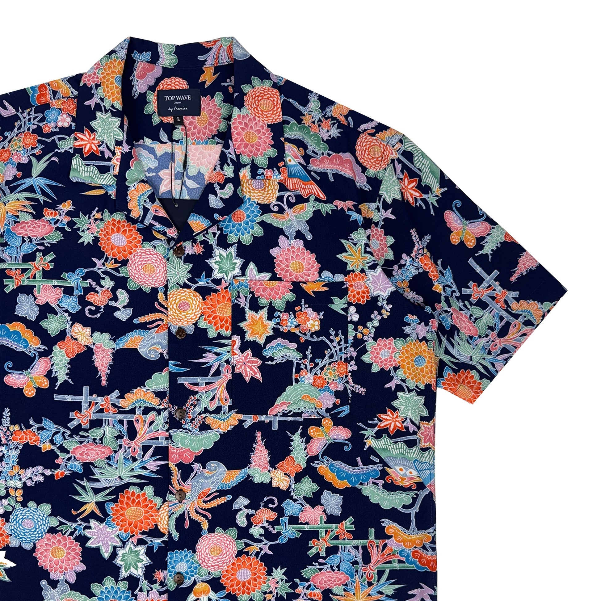 着物アロハシャツ メンズ L AHVN-L304-4