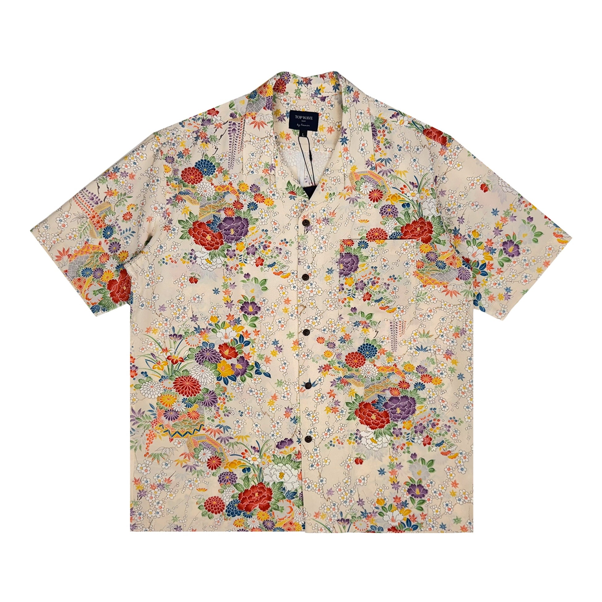 着物アロハシャツ メンズ L AHVN-L313-1