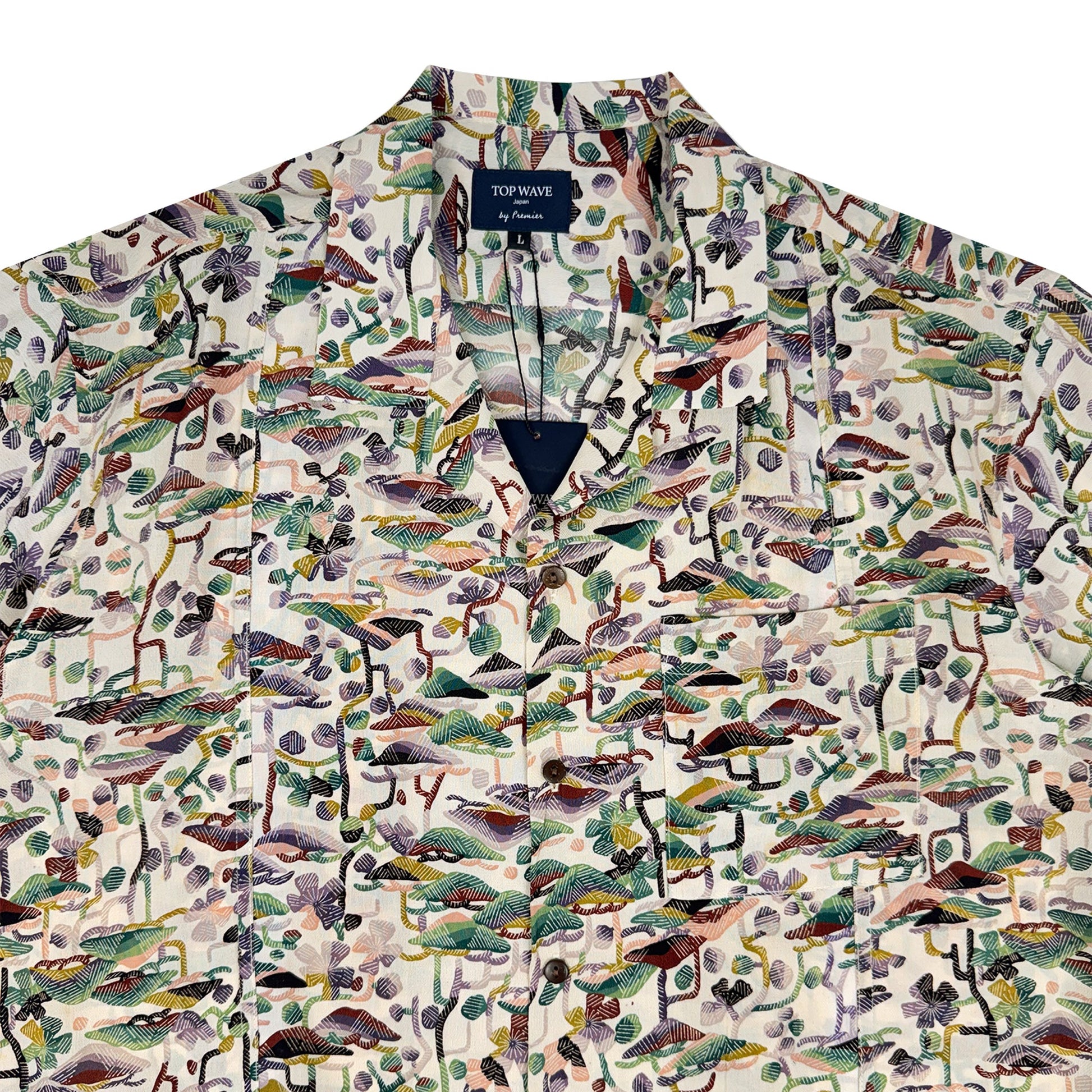 着物アロハシャツ メンズ L AHVN-L316-3