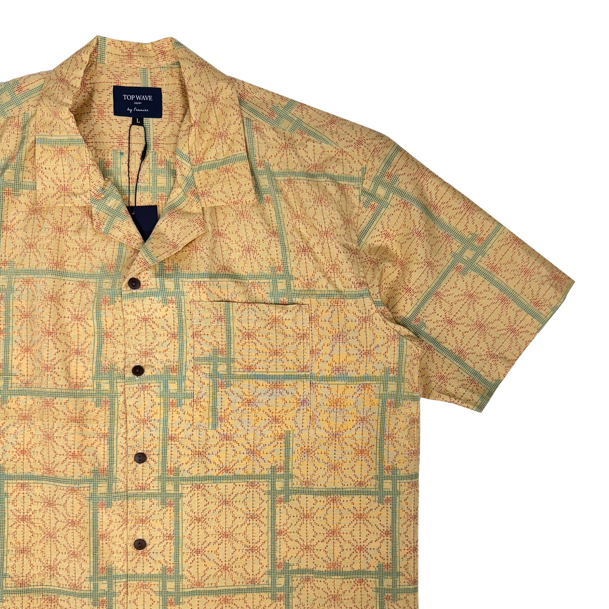 着物アロハシャツ メンズ L AHVN-L317-4