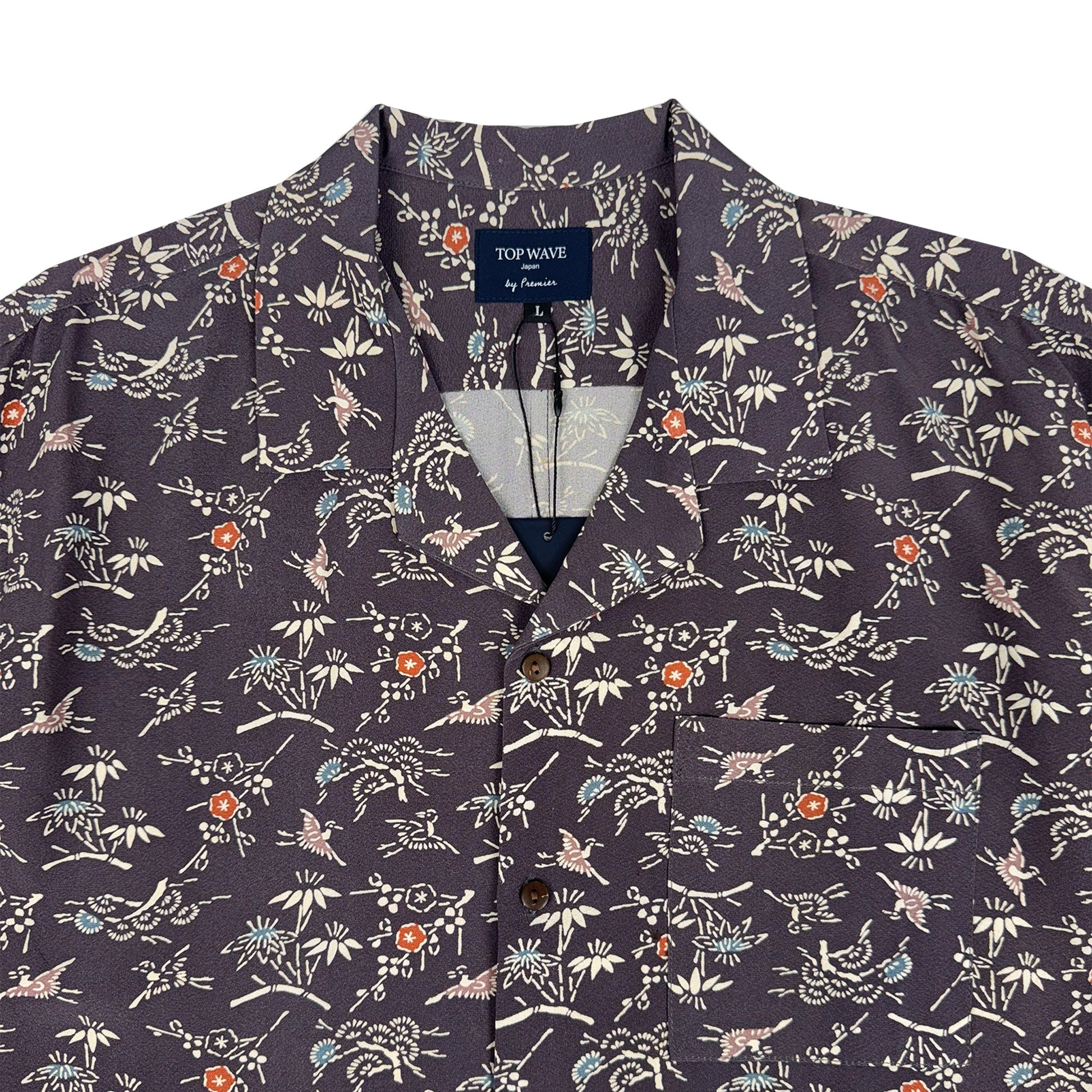 着物アロハシャツ メンズ L AHVN-L318-3