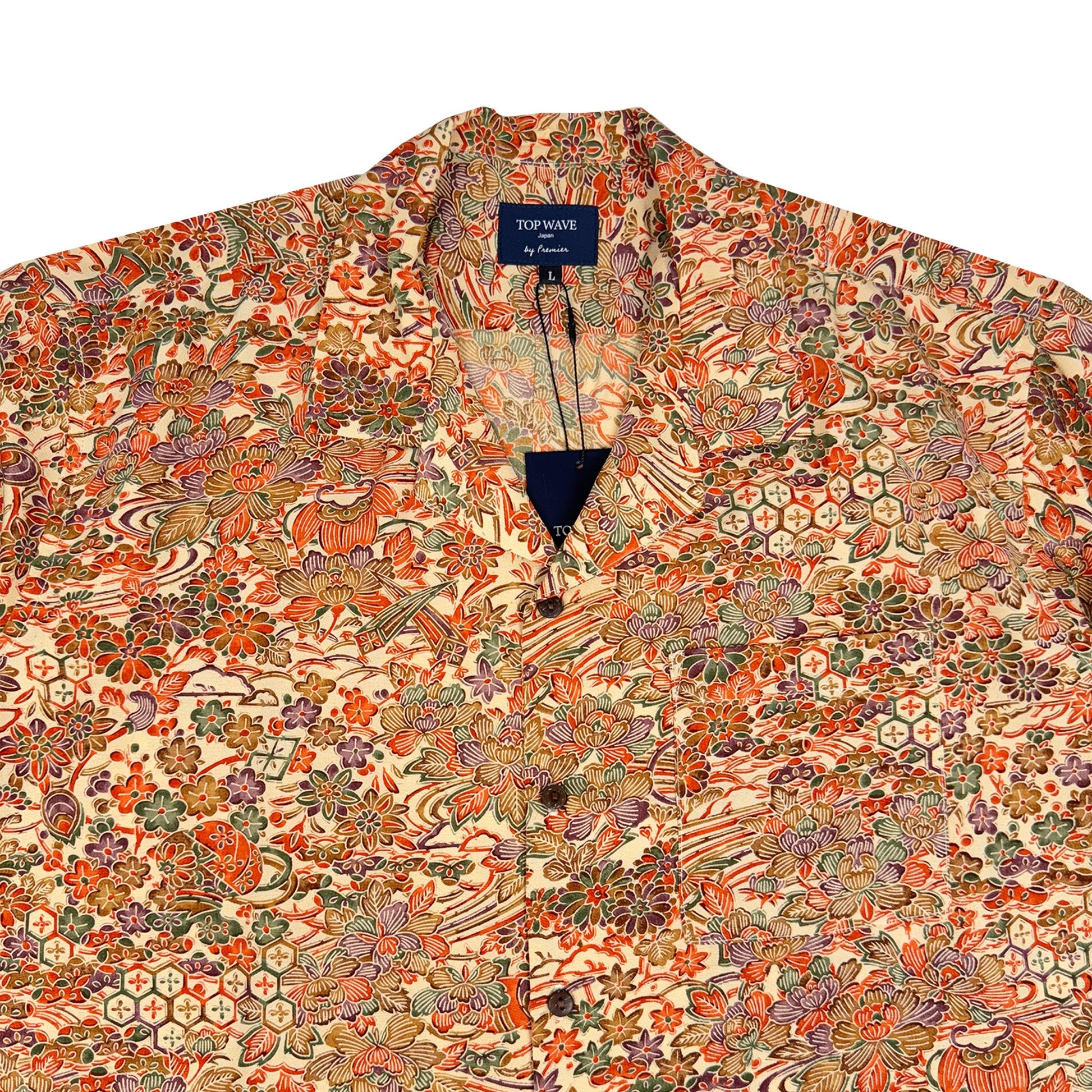 着物アロハシャツ メンズ L AHVN-L320-3