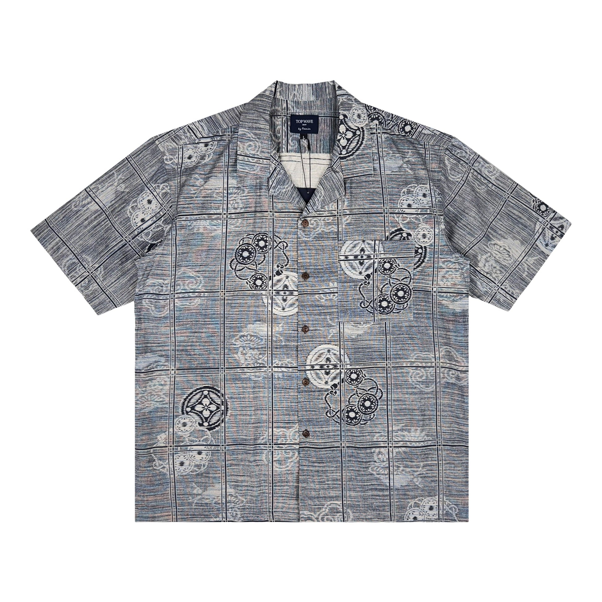 着物アロハシャツ メンズ L AHVN-L327-1