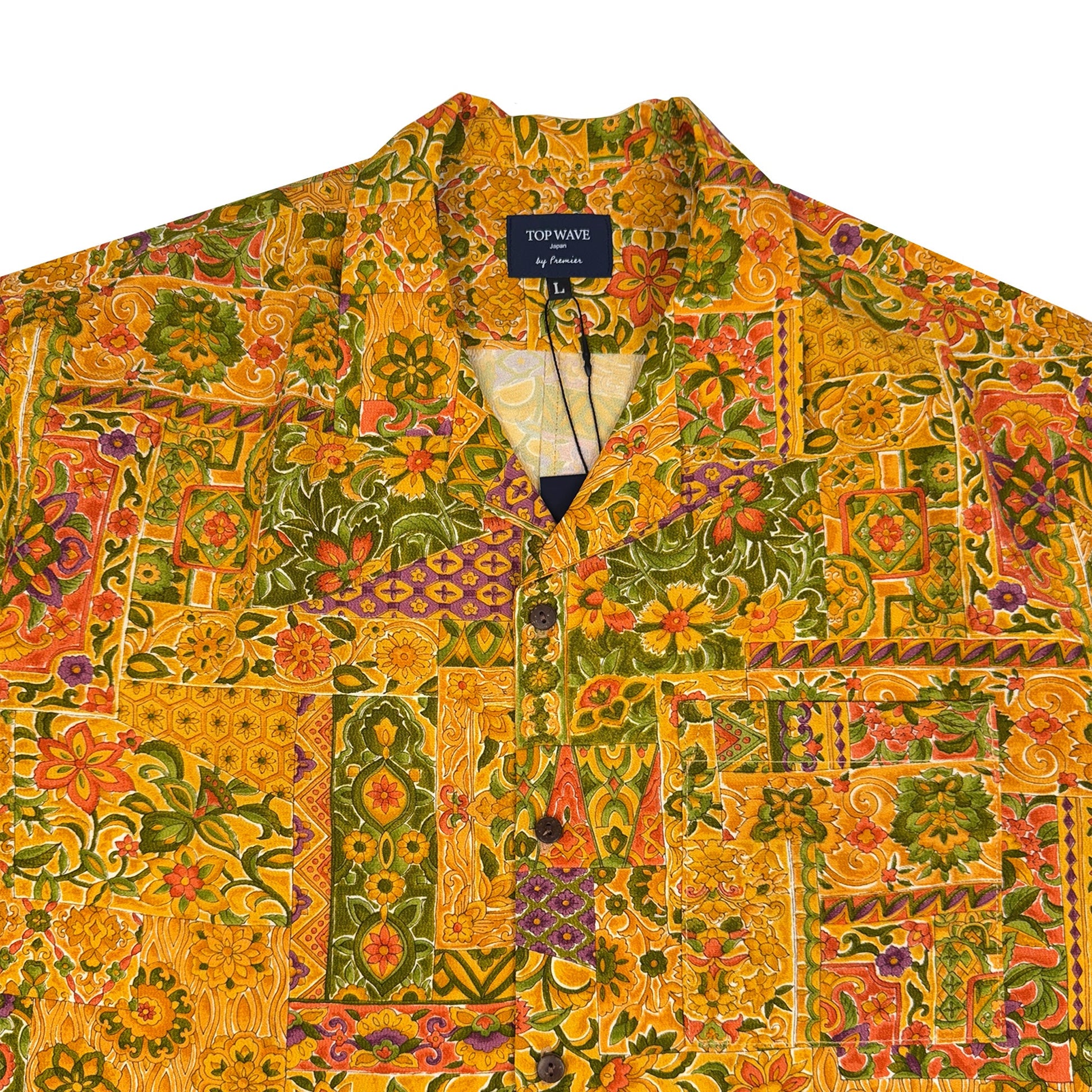 着物アロハシャツ メンズ L AHVN-L333-3