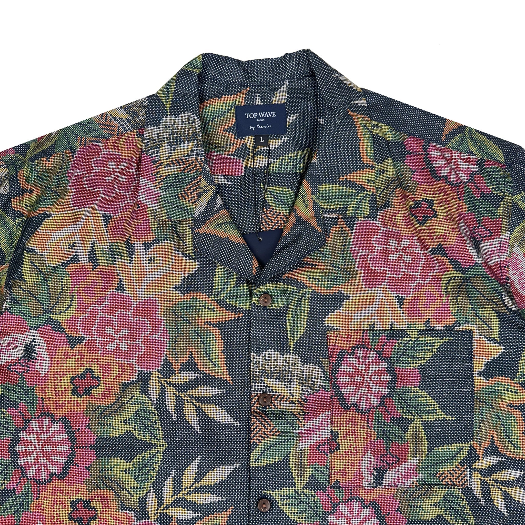 着物アロハシャツ メンズ L AHVN-L337-zoom-3