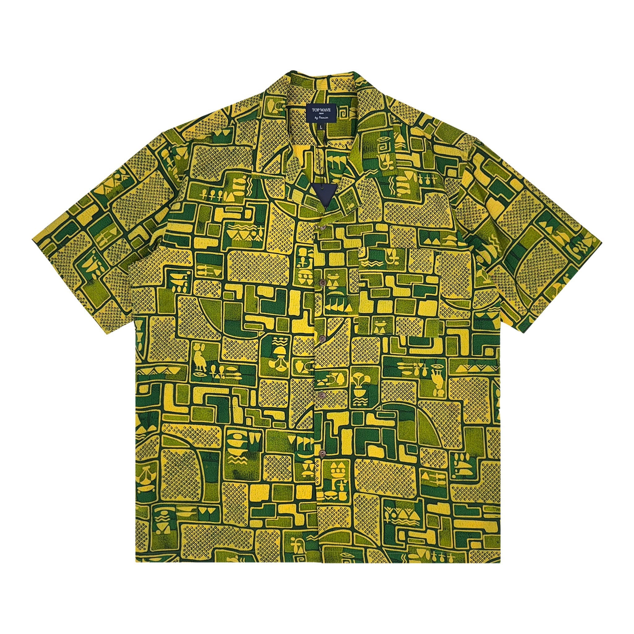 着物アロハシャツ メンズ L AHVN-L340