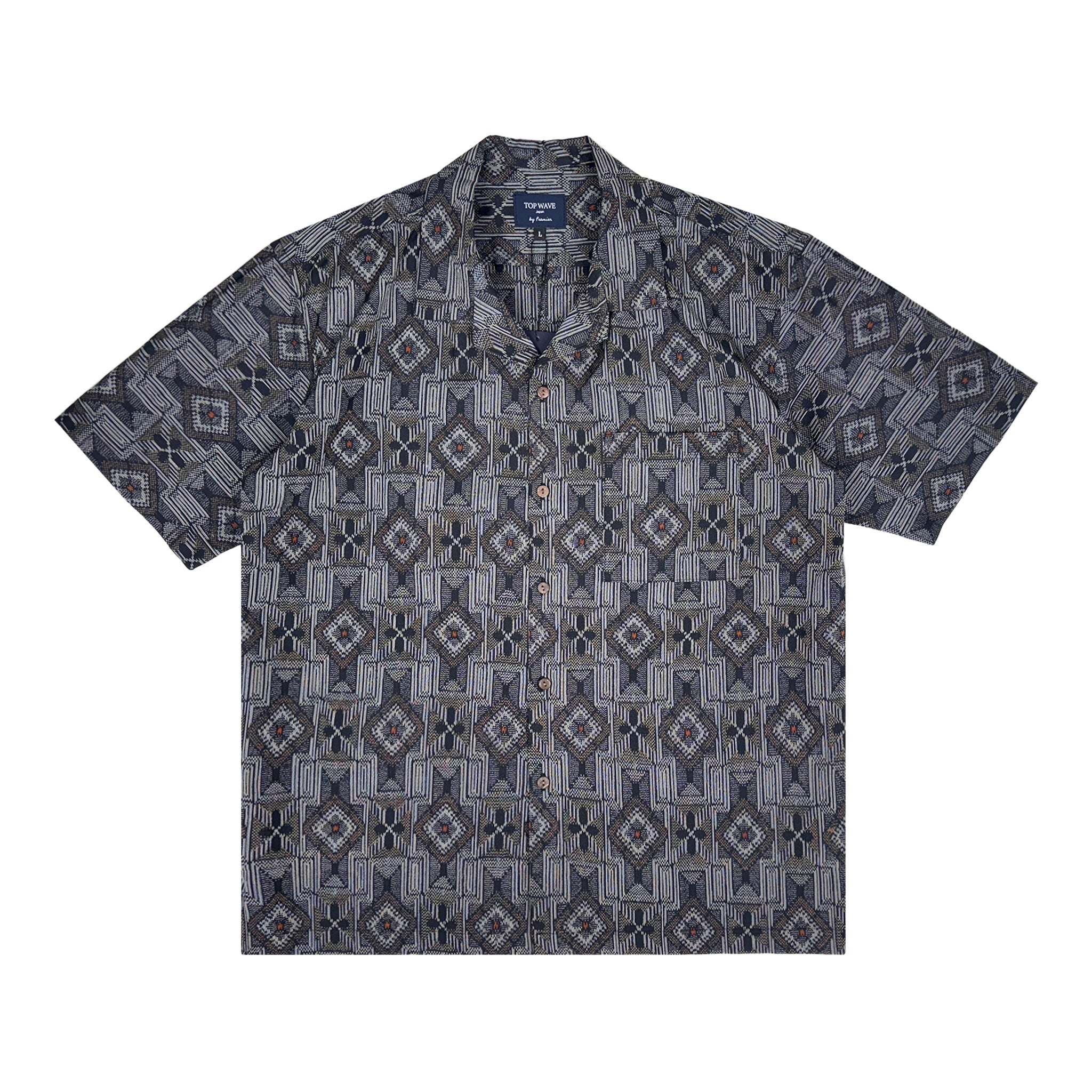 着物アロハシャツ メンズ L AHVN-L344