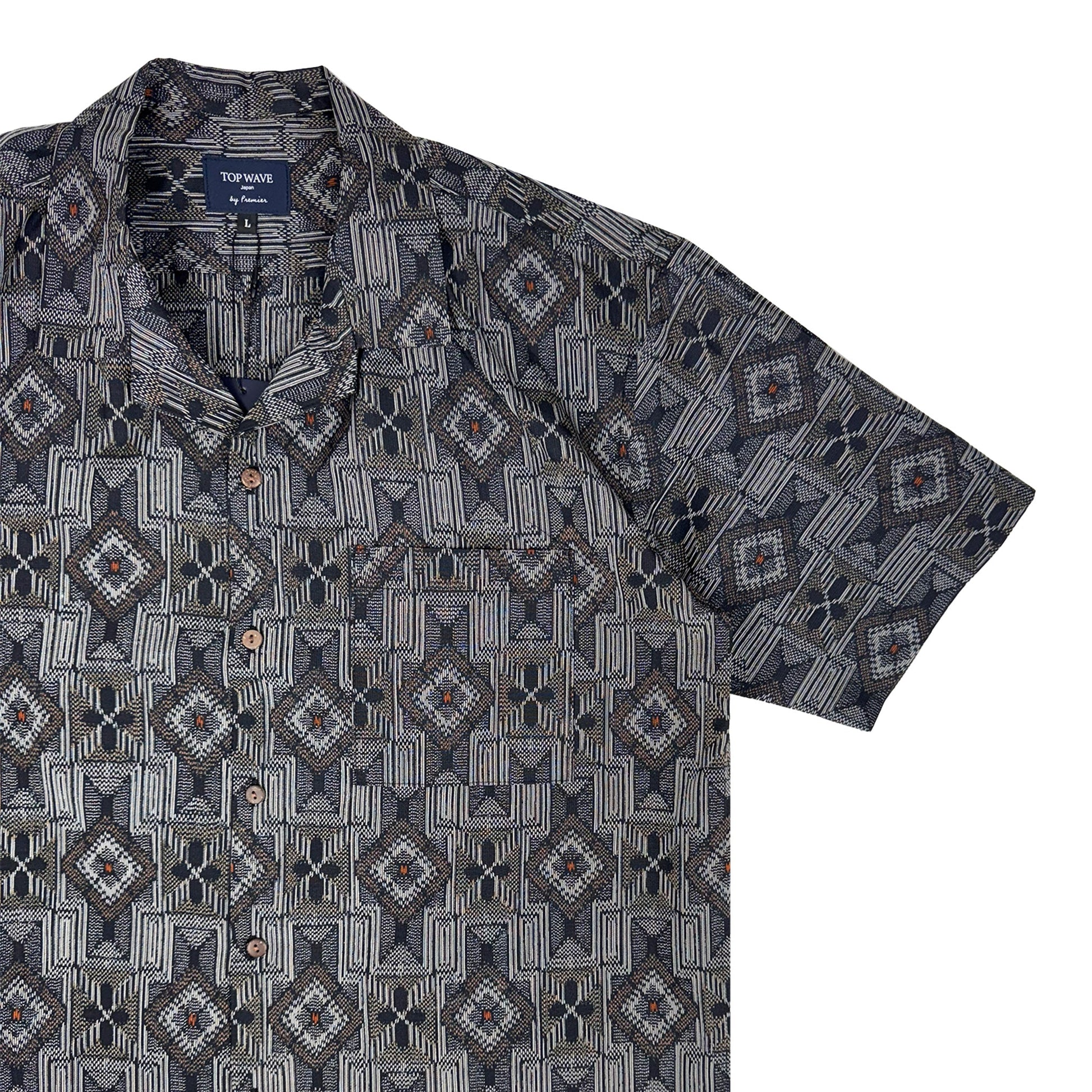 着物アロハシャツ メンズ L AHVN-L344-4