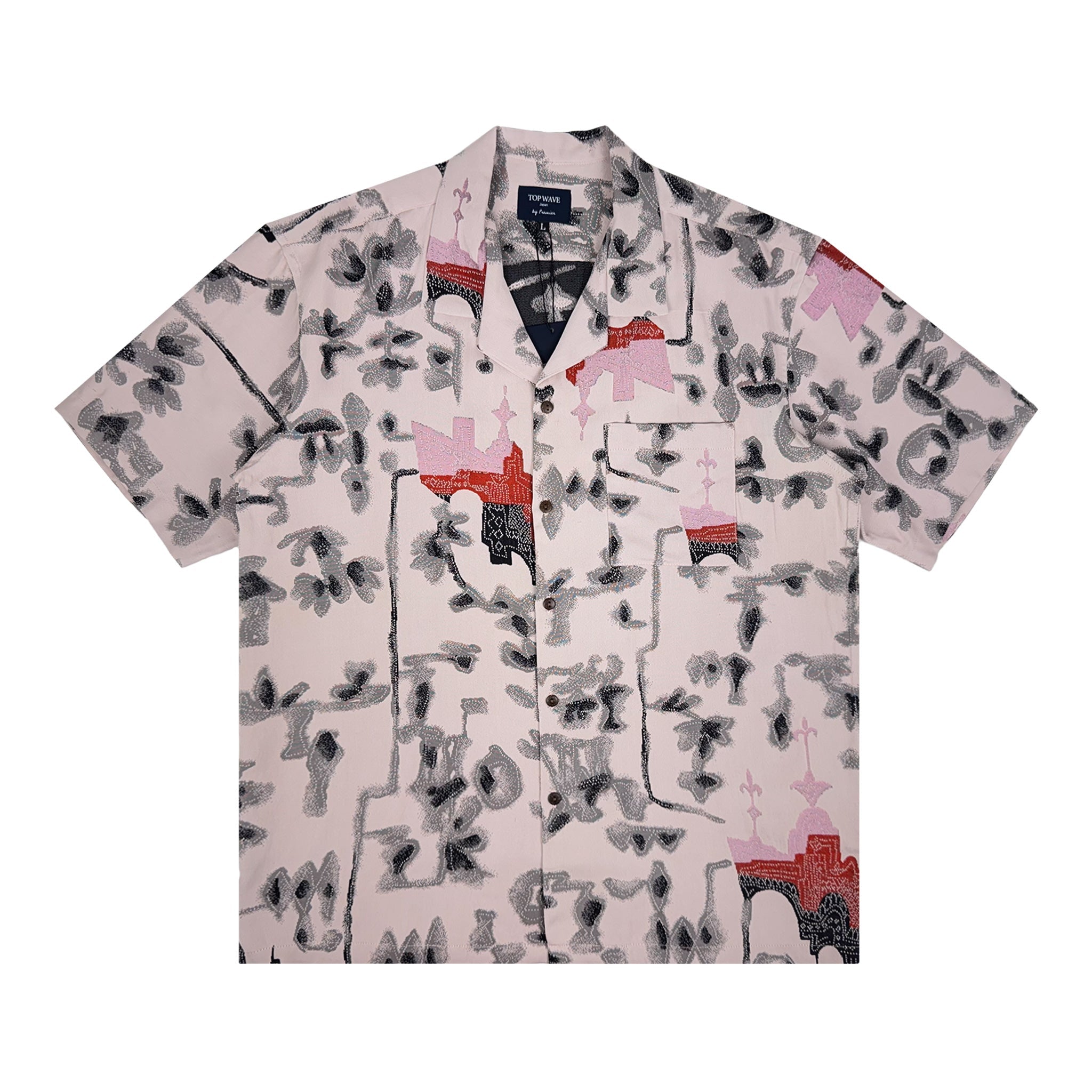 着物アロハシャツ メンズ L AHVN-L349