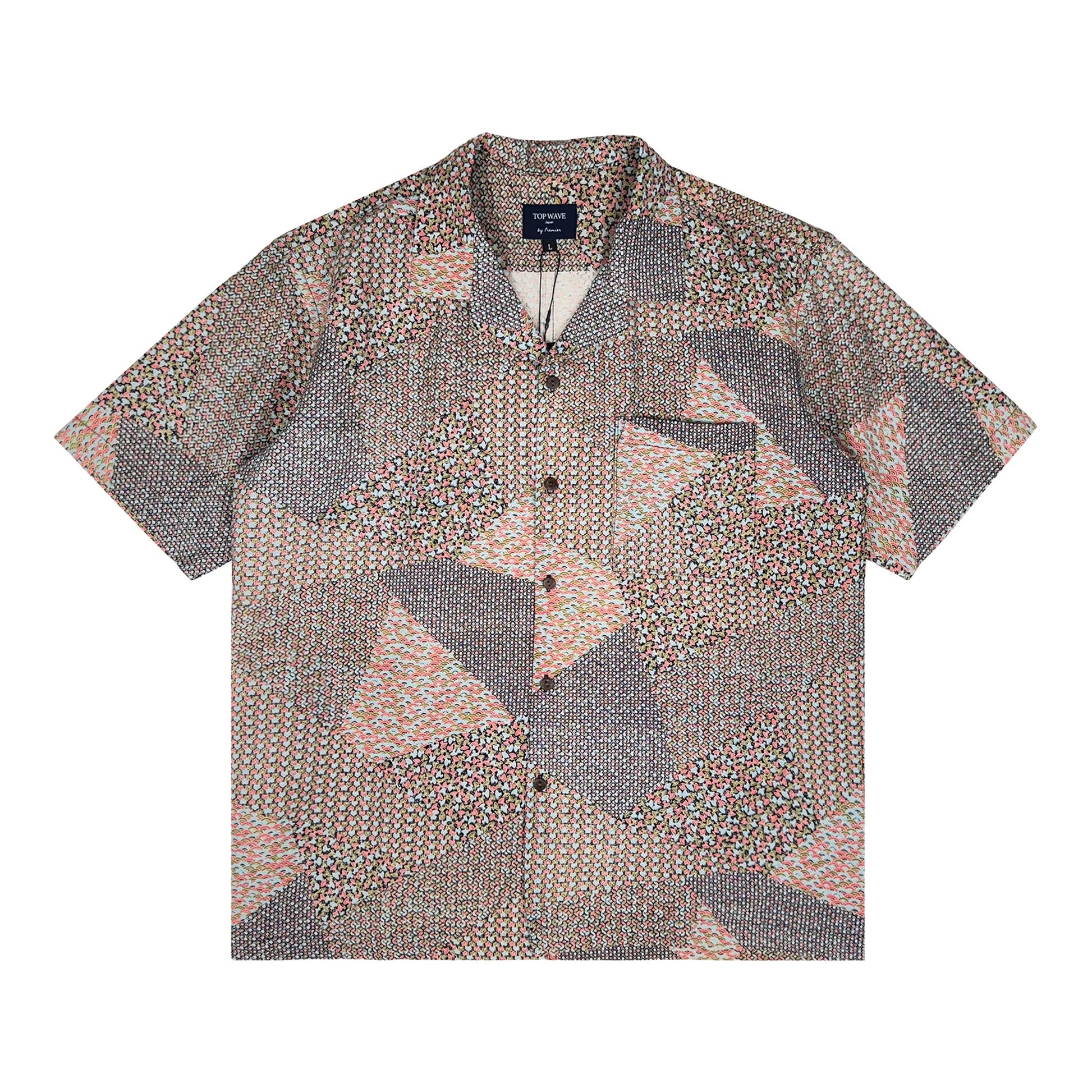 着物アロハシャツ メンズ L AHVN-L359-1