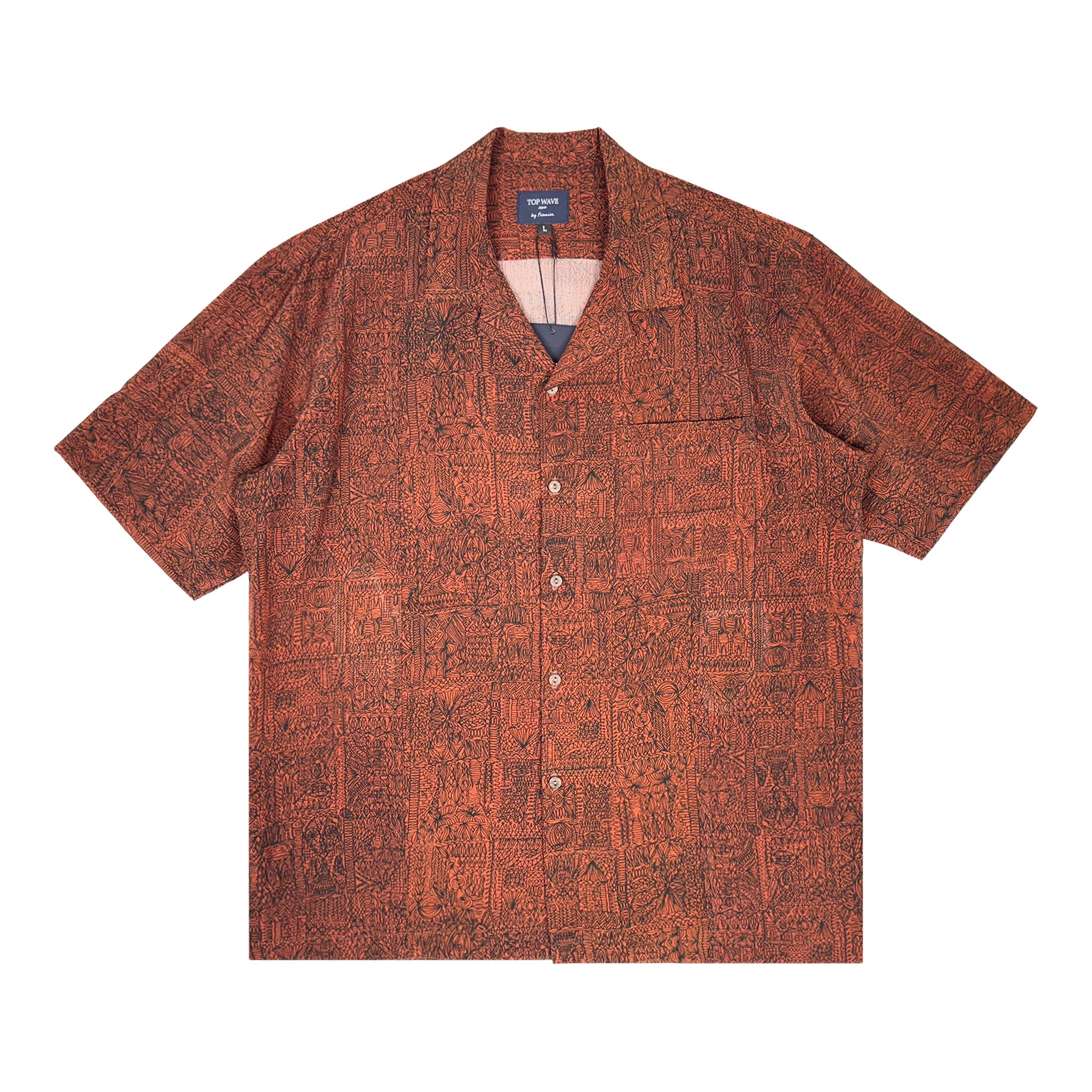 着物アロハシャツ メンズ L AHVN-L361