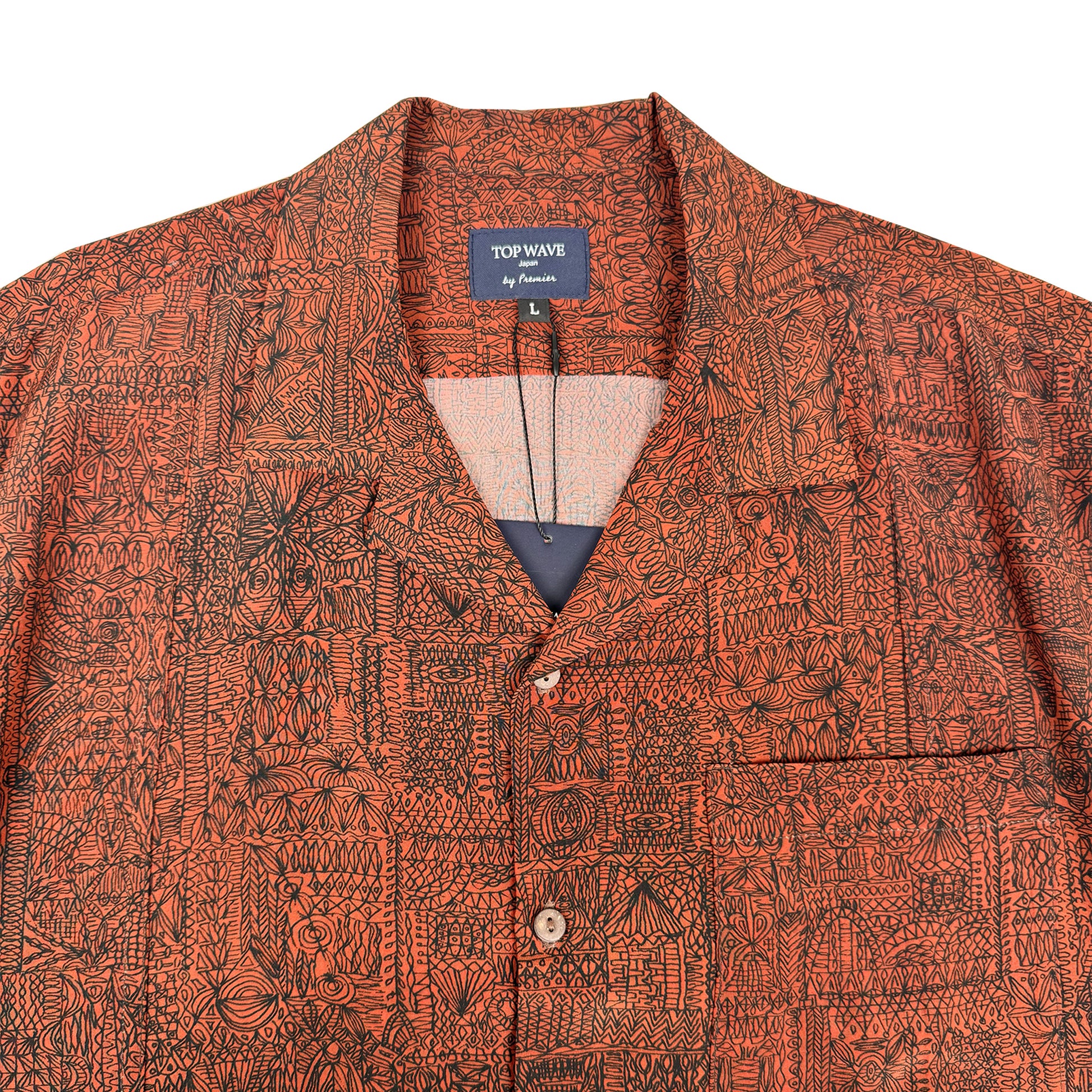 着物アロハシャツ メンズ L AHVN-L361-3