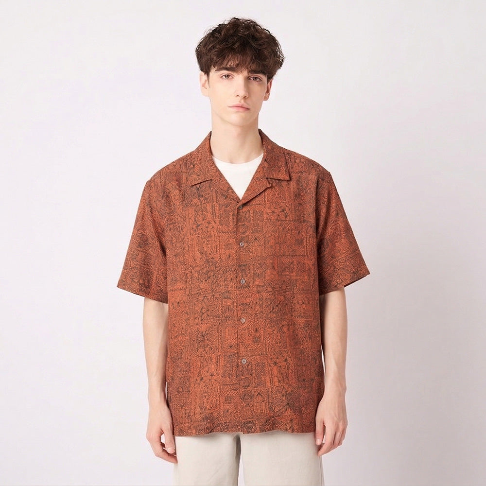 着物アロハシャツ メンズ L AHVN-L361-6