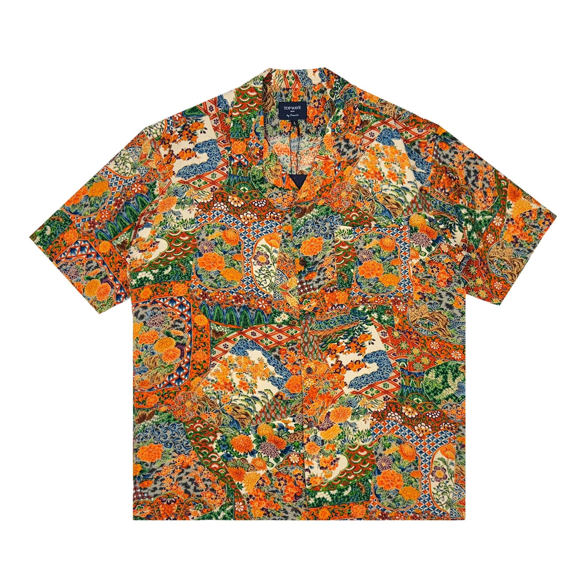 着物アロハシャツ メンズ L AHVN-L362-1