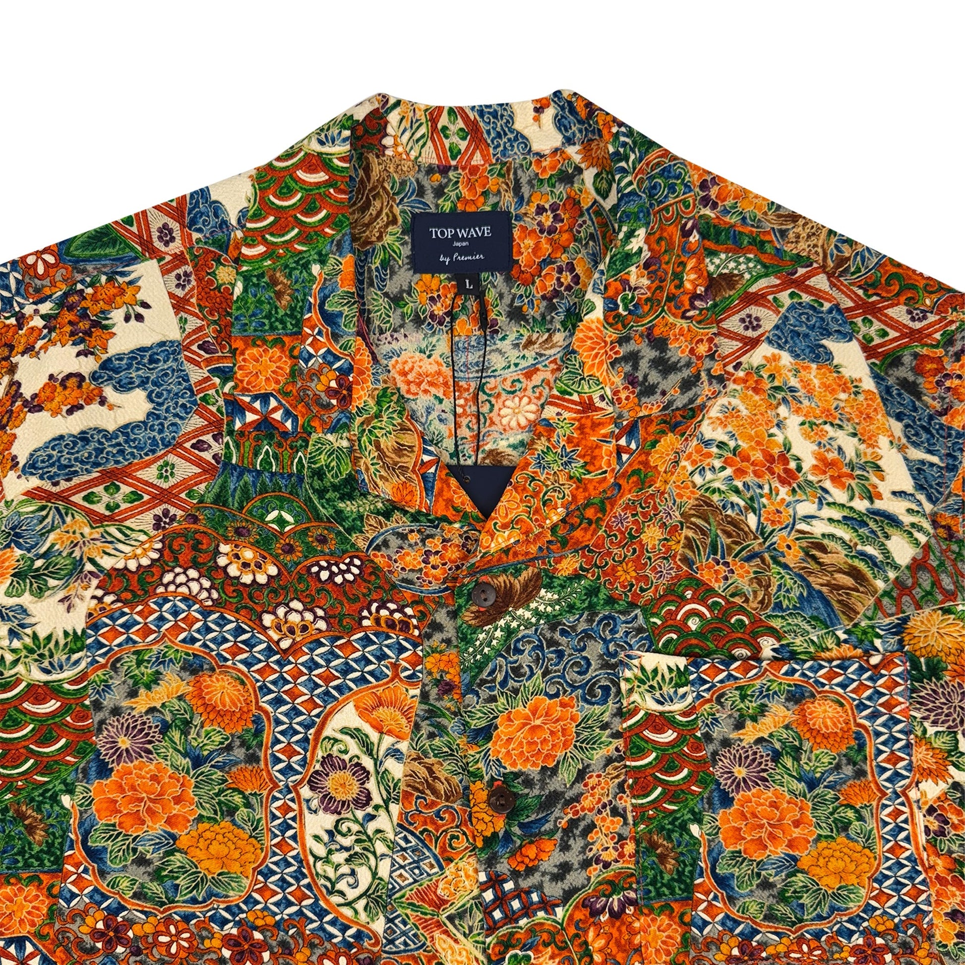 着物アロハシャツ メンズ L AHVN-L362-3