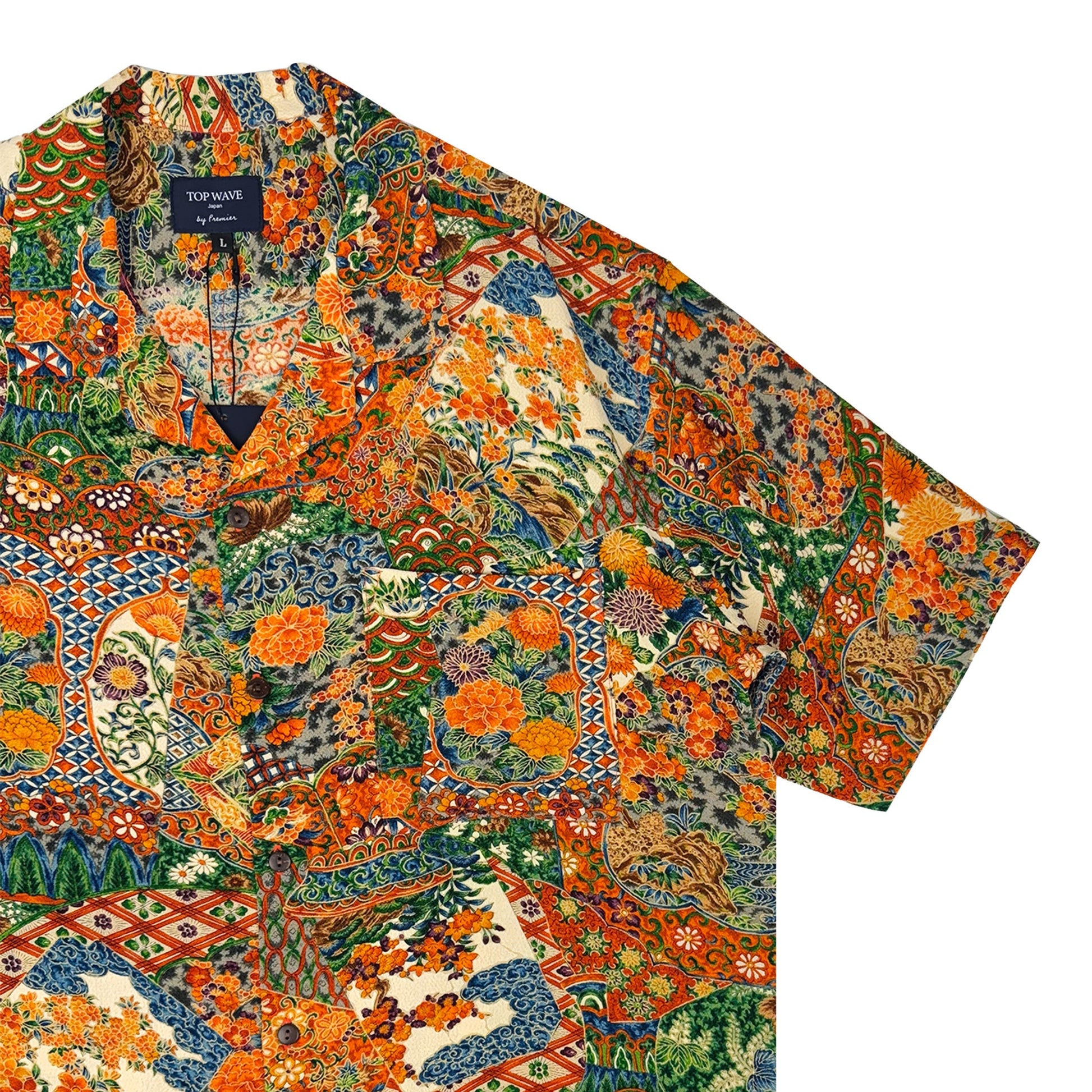 着物アロハシャツ メンズ L AHVN-L362-4