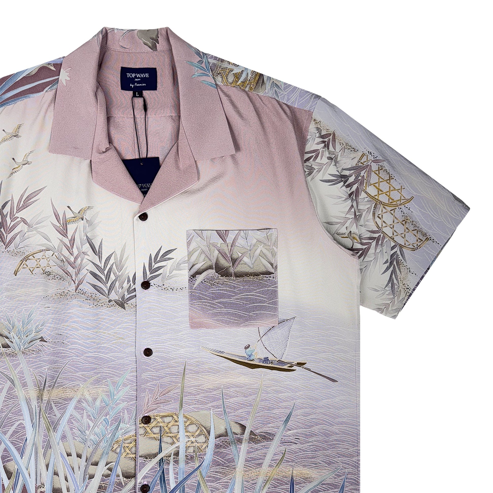 着物アロハシャツ メンズ L AHVN-L367-4