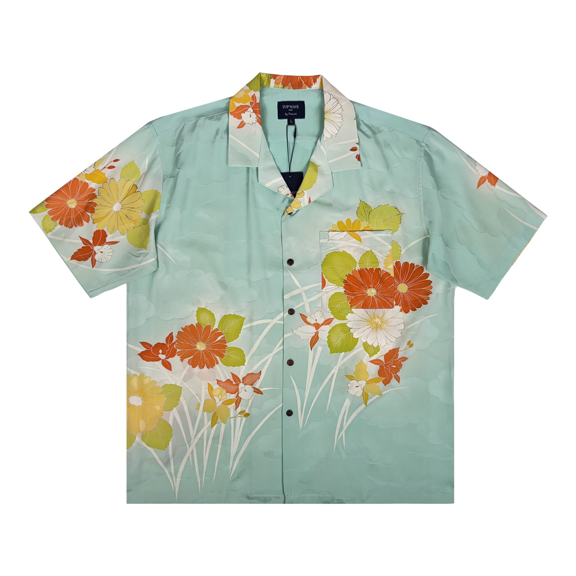 着物アロハシャツ メンズ L AHVN-L369-1