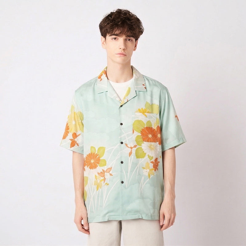 着物アロハシャツ メンズ L AHVN-L369-zoom-