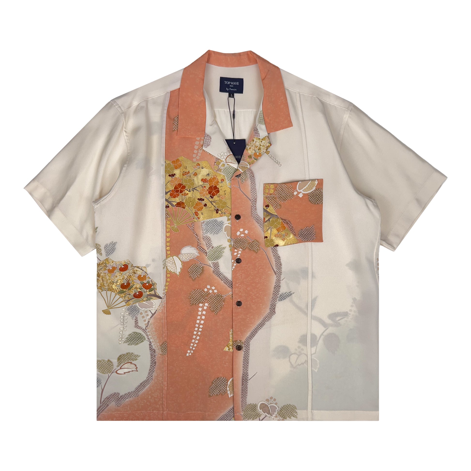 着物アロハシャツ メンズ L AHVN-L374-1