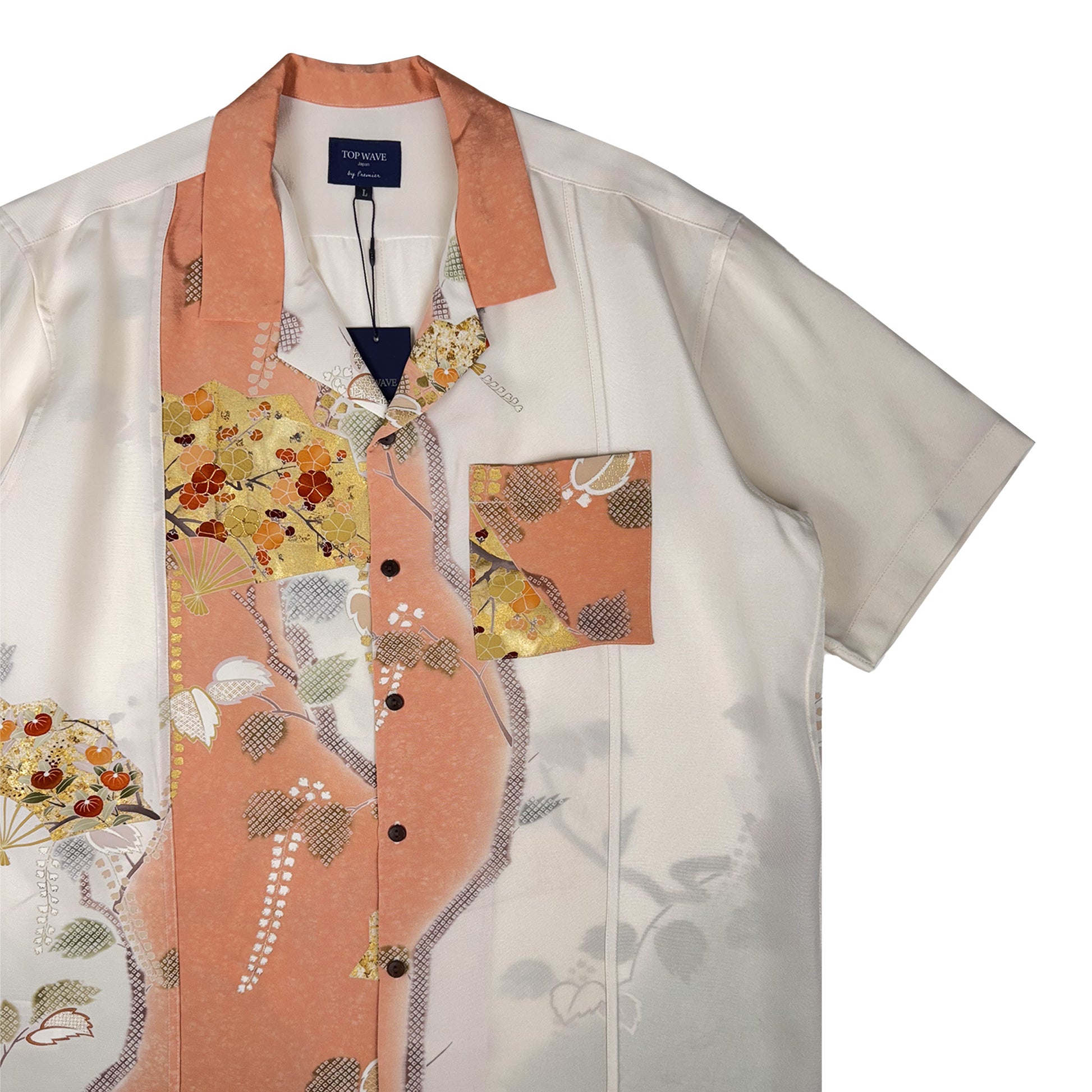着物アロハシャツ メンズ L AHVN-L374-4