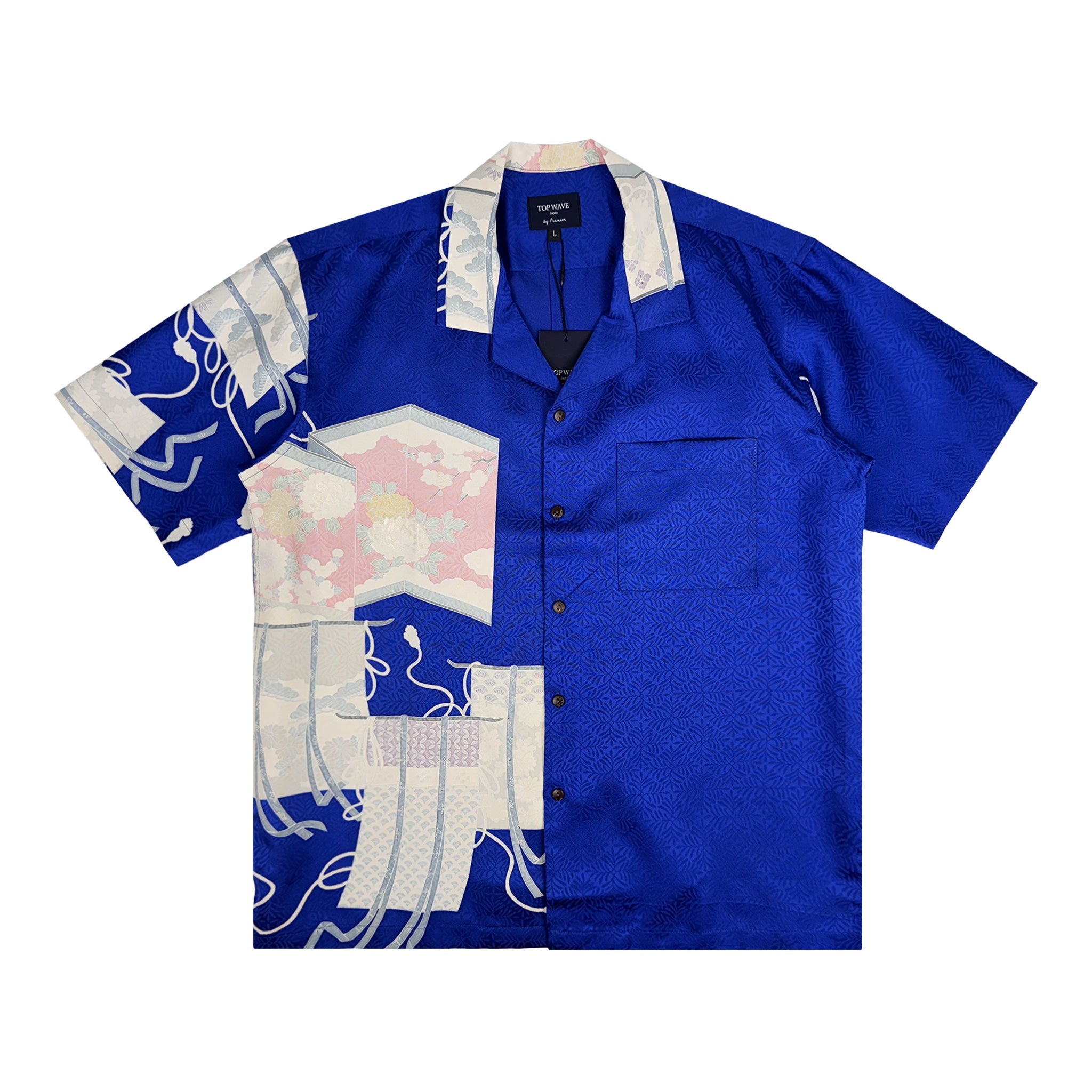 着物アロハシャツ メンズ L AHVN-L378