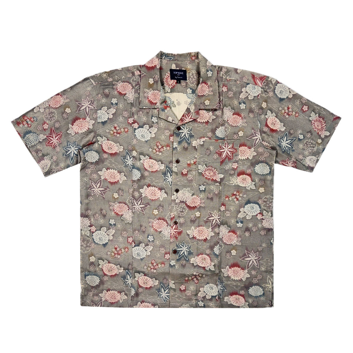 着物アロハシャツ メンズ L AHVN-L38