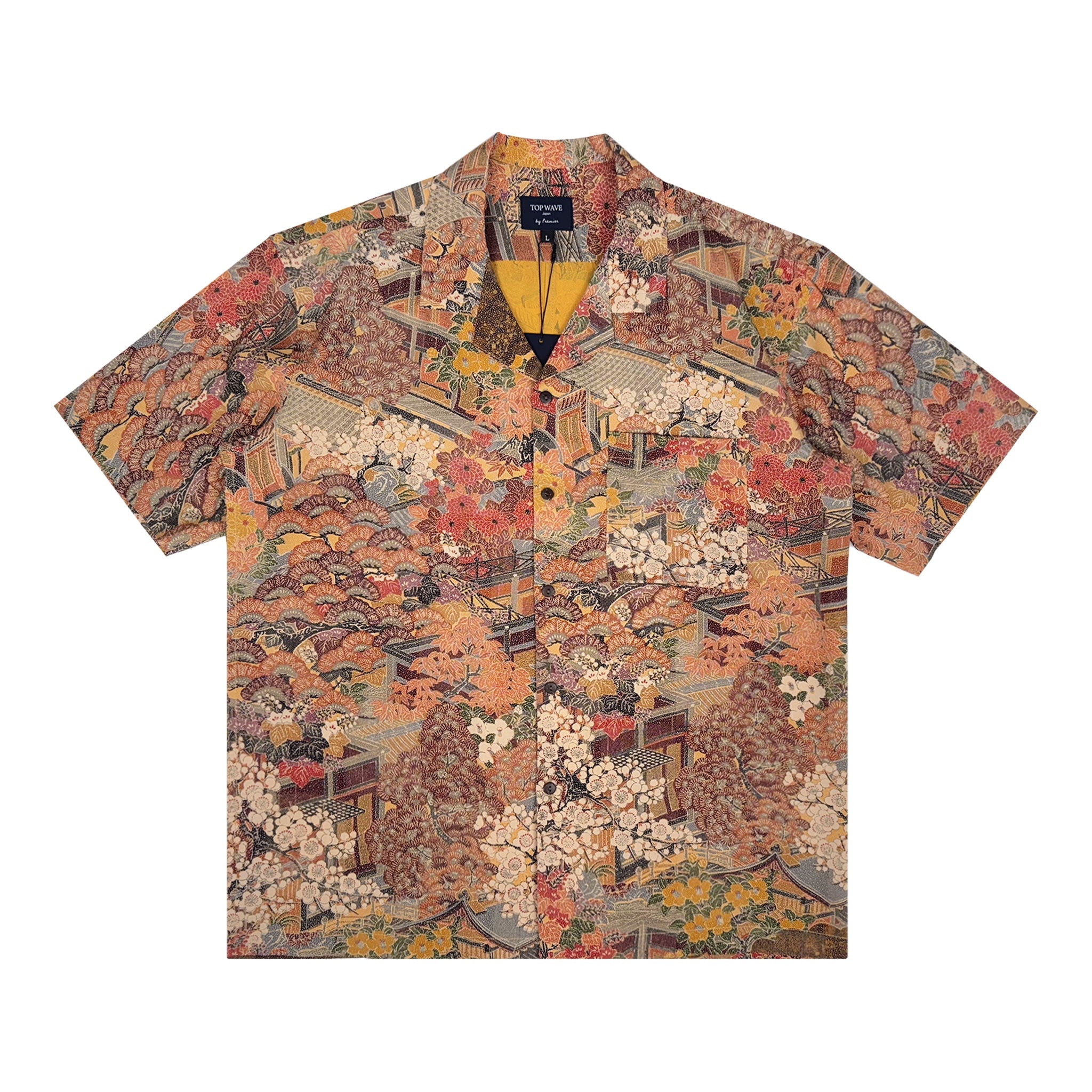 着物アロハシャツ メンズ L AHVN-L382