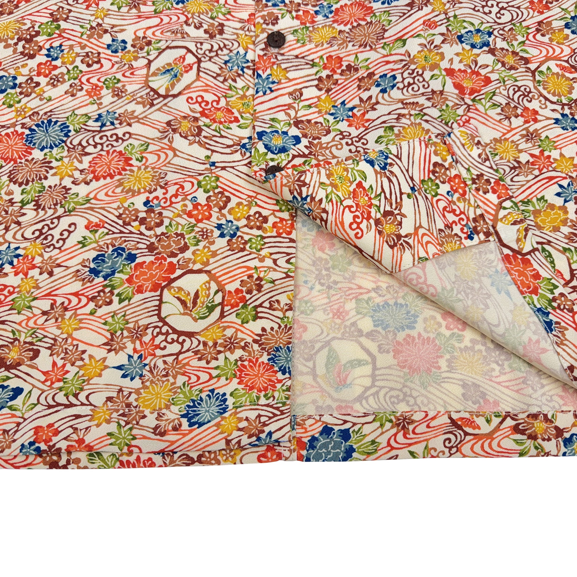 着物アロハシャツ メンズ L AHVN-L383-5