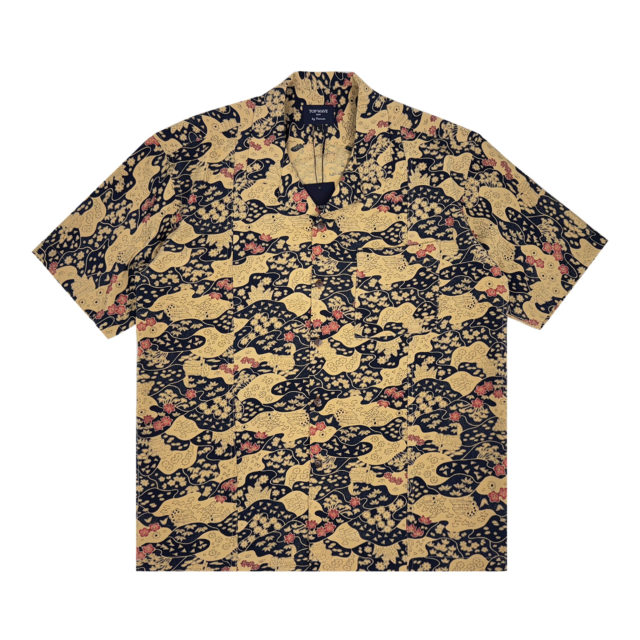 着物アロハシャツ メンズ L AHVN-L388