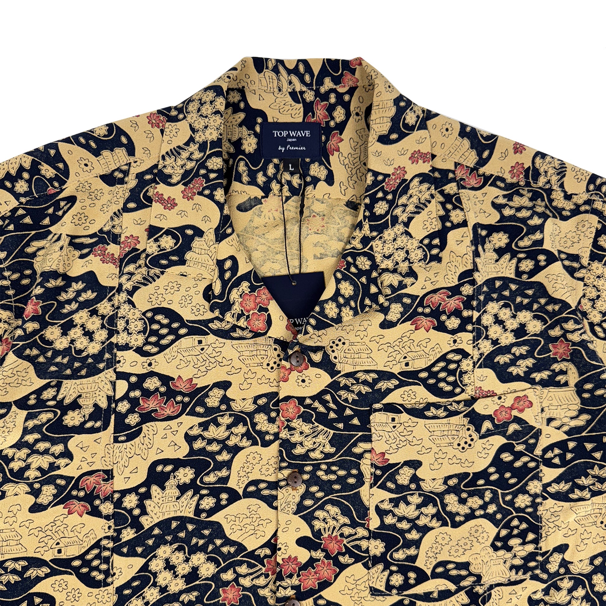 着物アロハシャツ メンズ L AHVN-L388-3