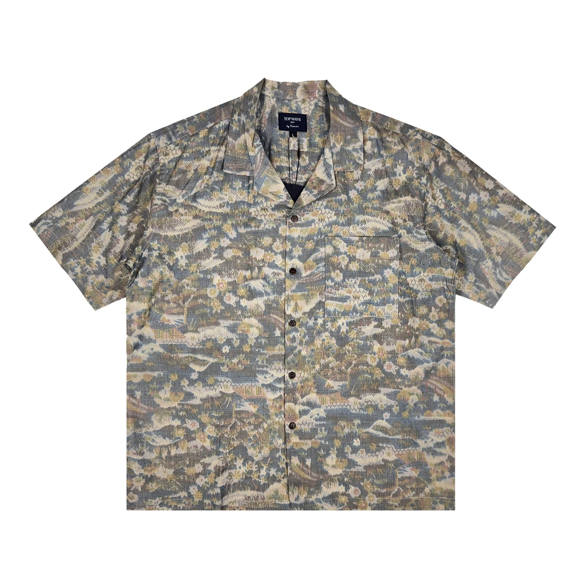 着物アロハシャツ メンズ L AHVN-L390-1