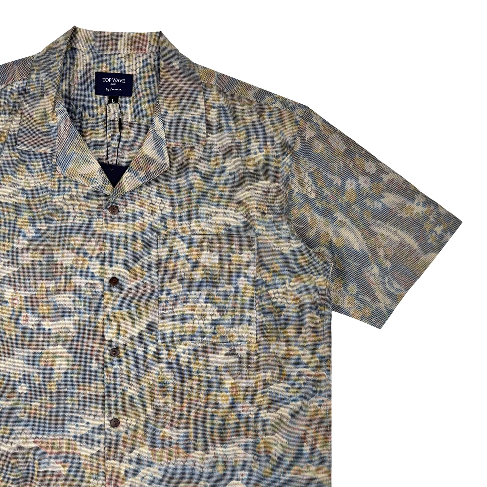 着物アロハシャツ メンズ L AHVN-L390-4