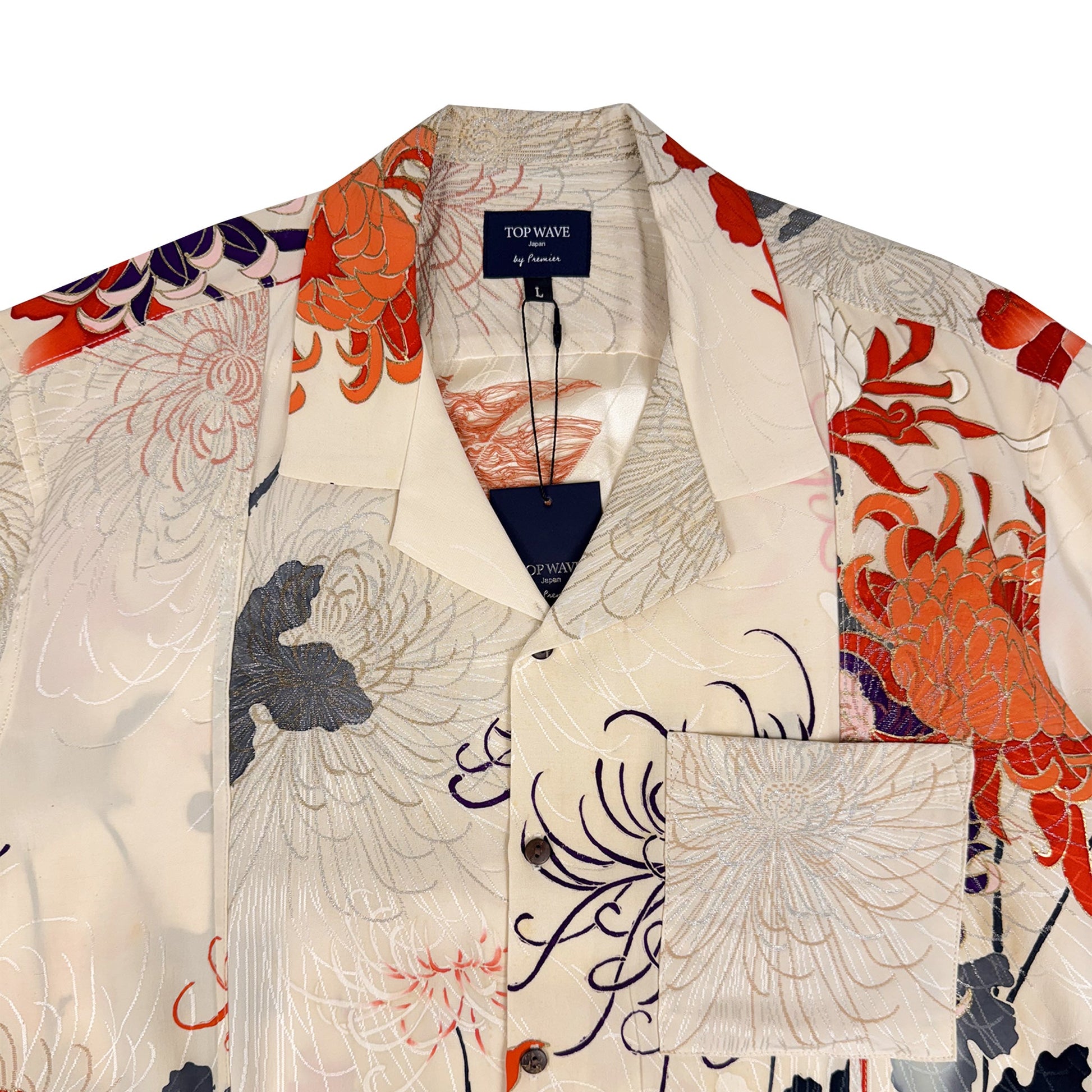 着物アロハシャツ メンズ L AHVN-L393-3