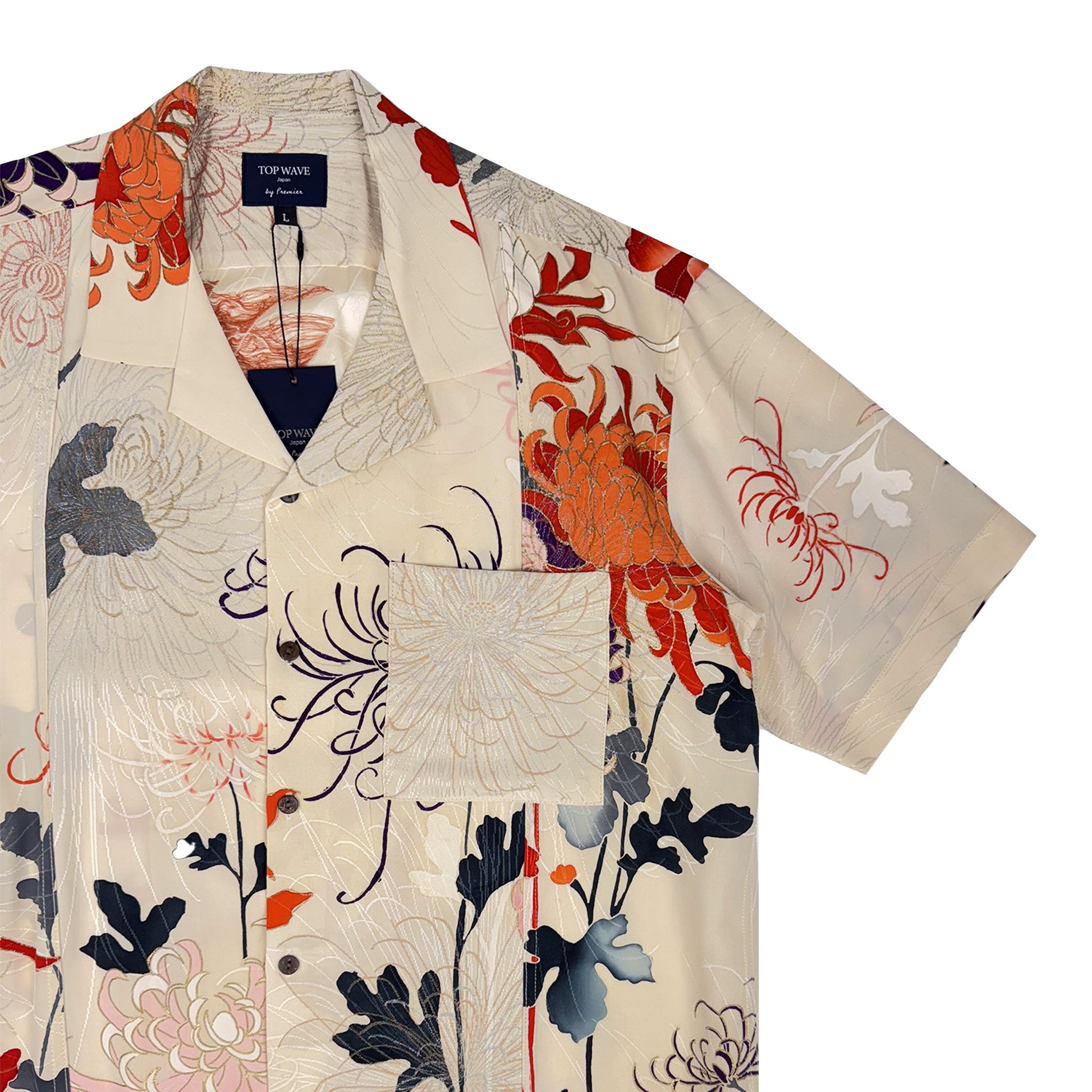 着物アロハシャツ メンズ L AHVN-L393-4