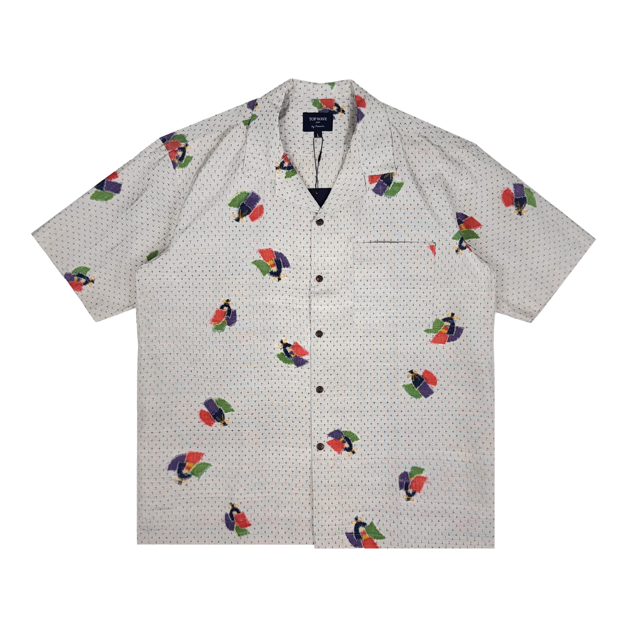 着物アロハシャツ メンズ L AHVN-L395