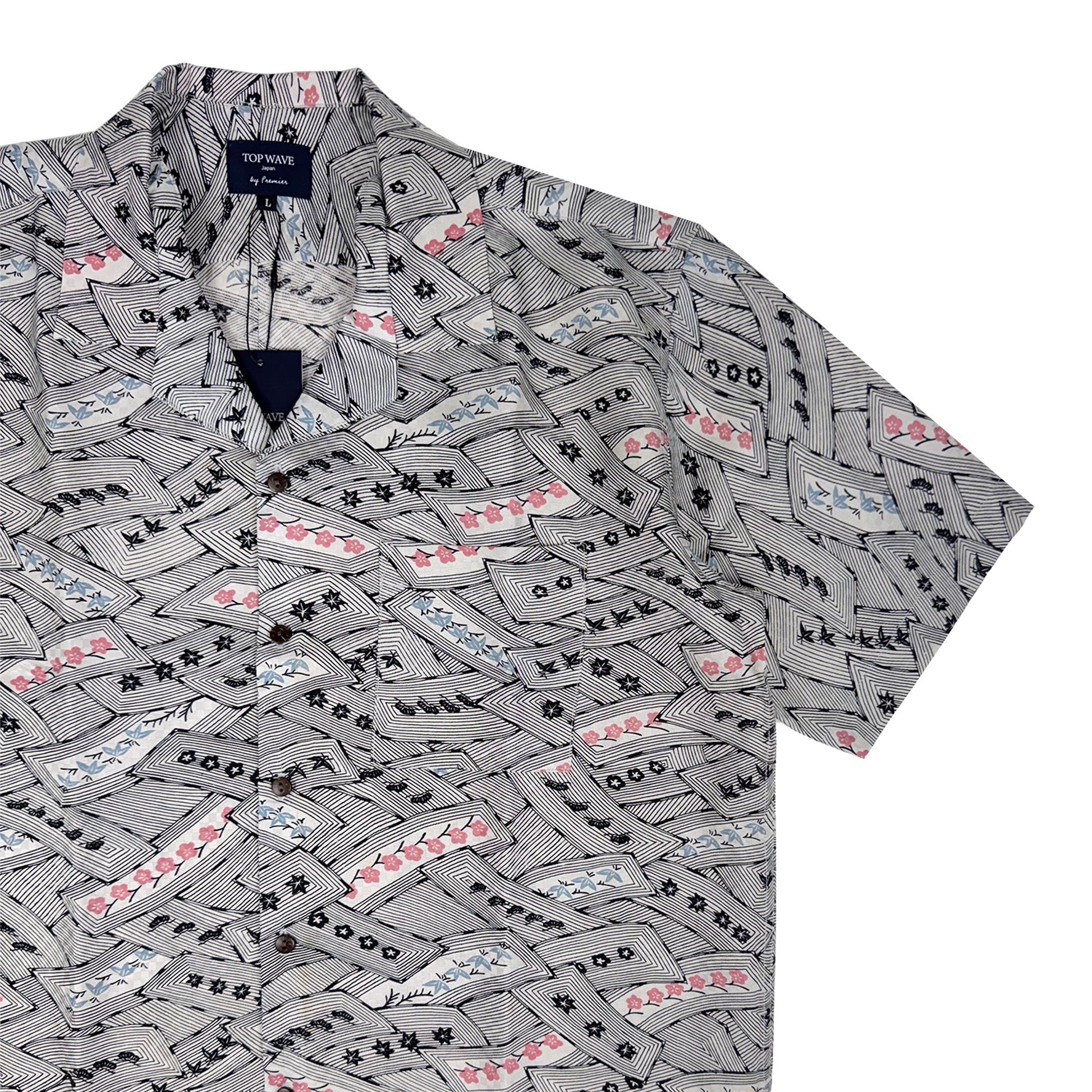 着物アロハシャツ メンズ L AHVN-L396-4