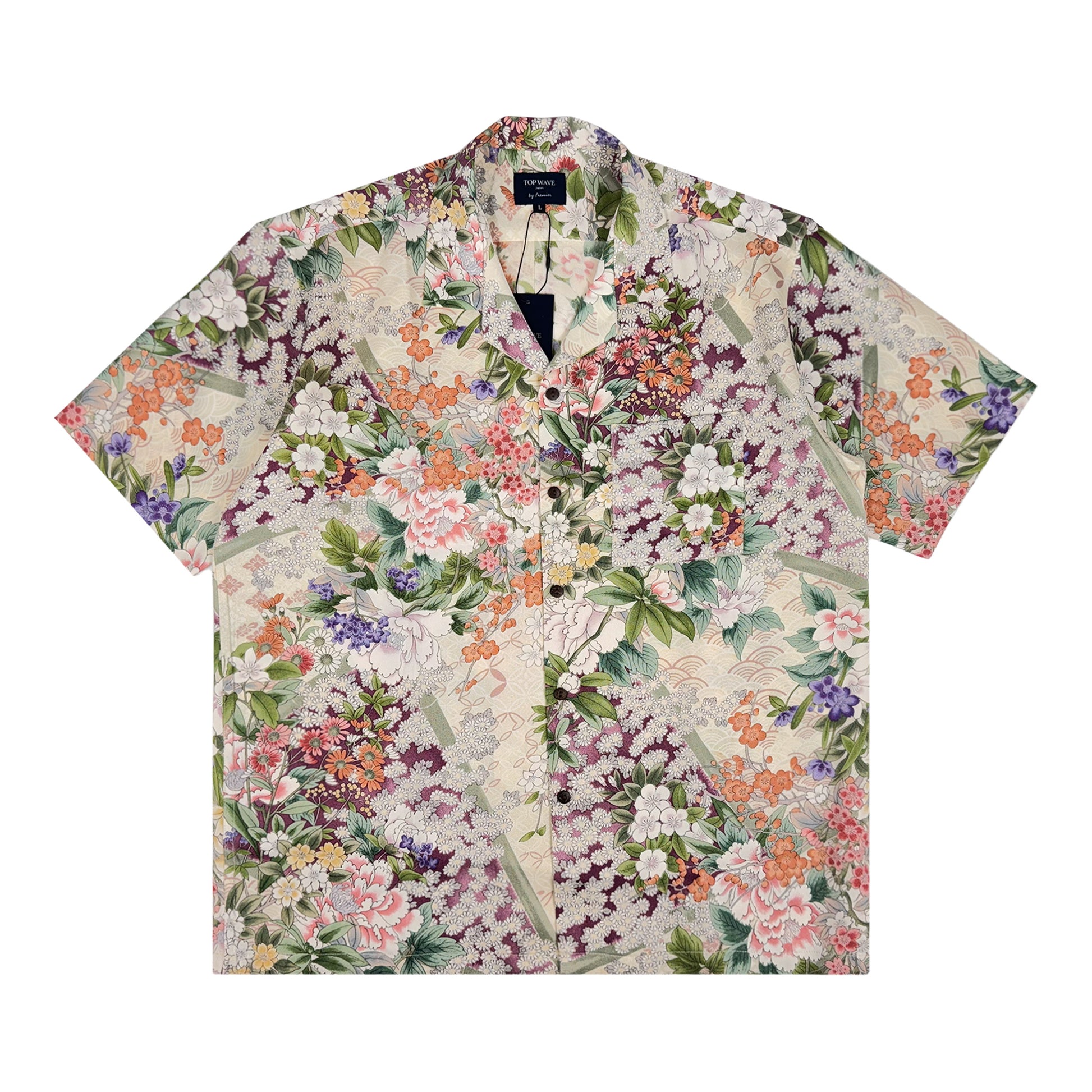 着物アロハシャツ メンズ L AHVN-L399-1