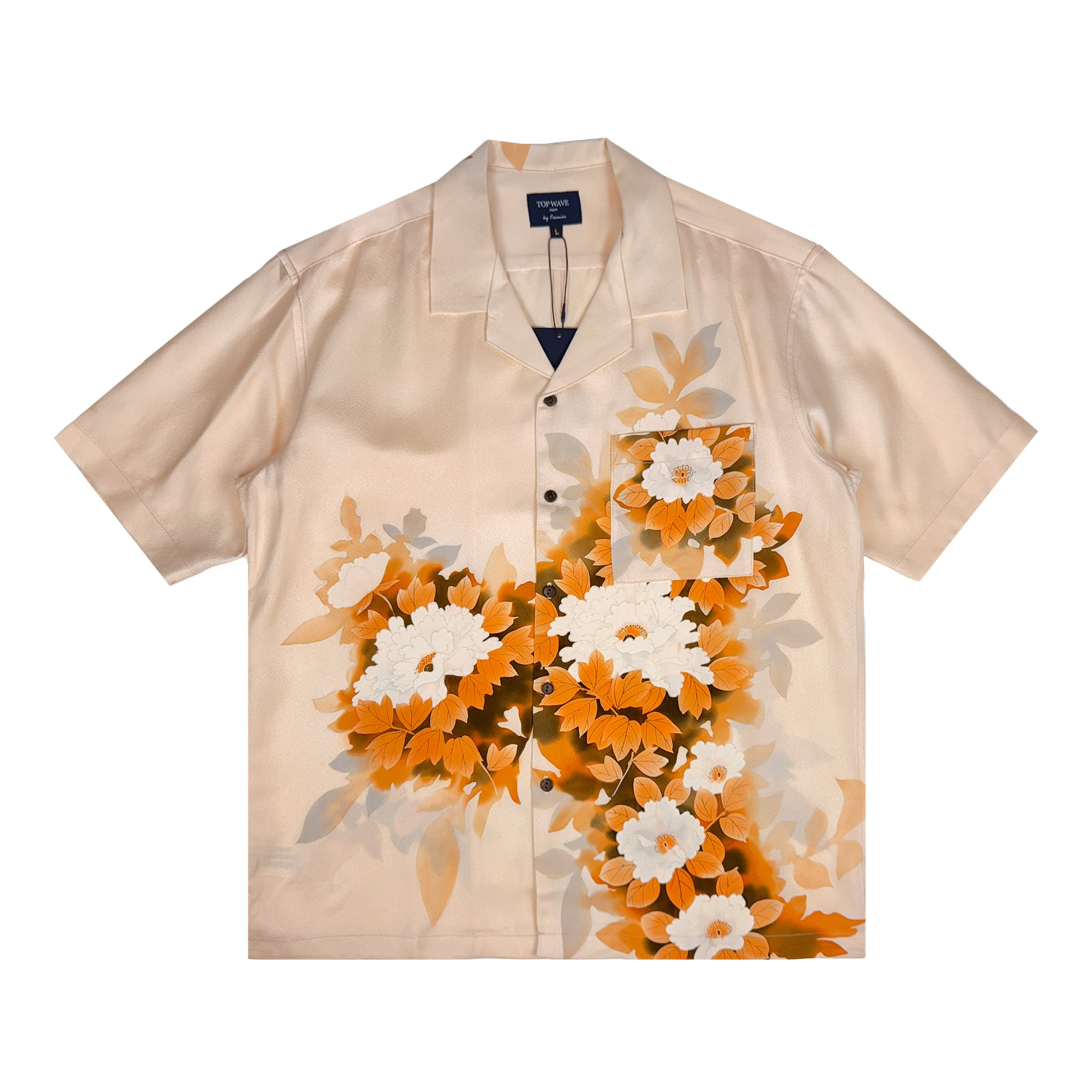 着物アロハシャツ メンズ L AHVN-L402-1