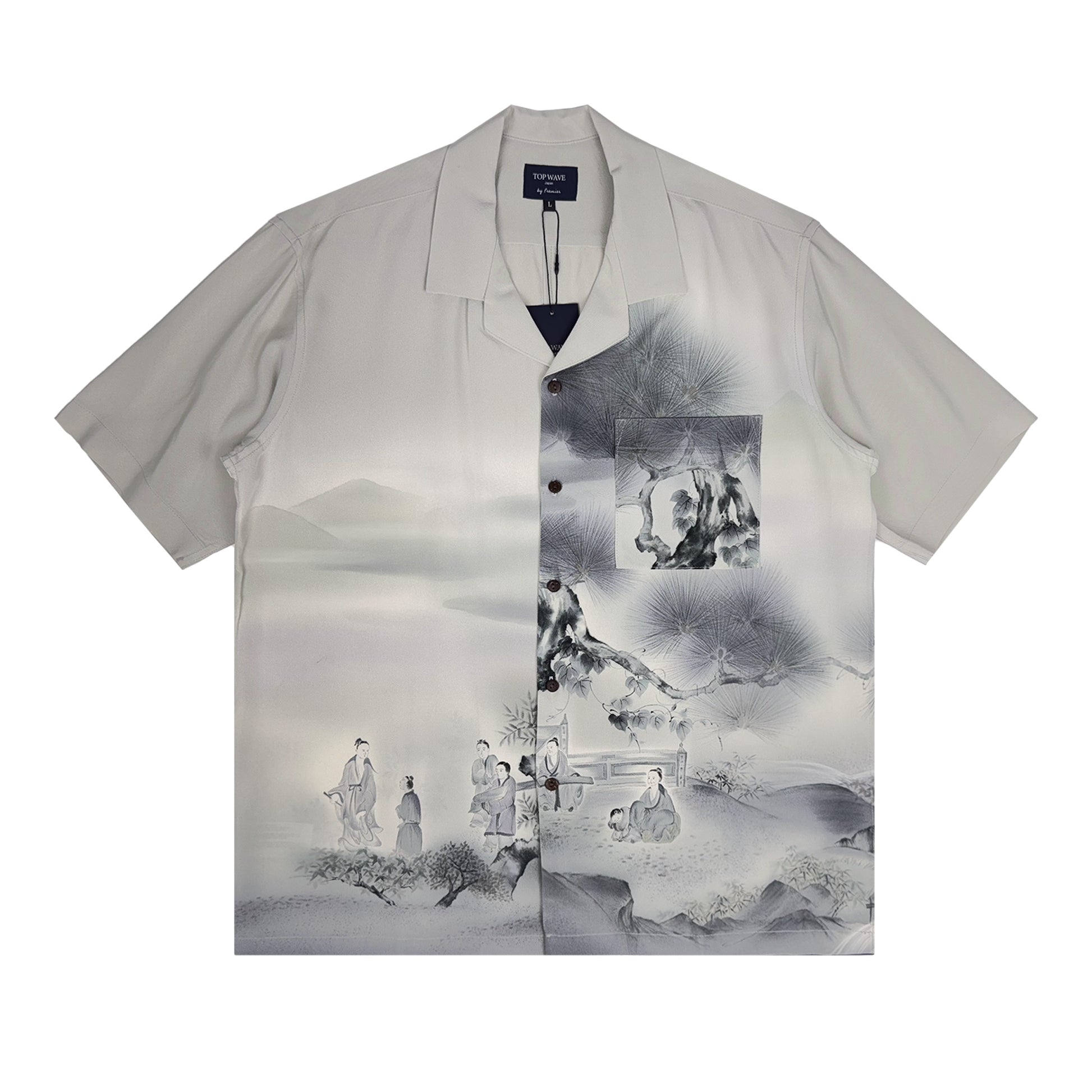 着物アロハシャツ メンズ L AHVN-L403-1