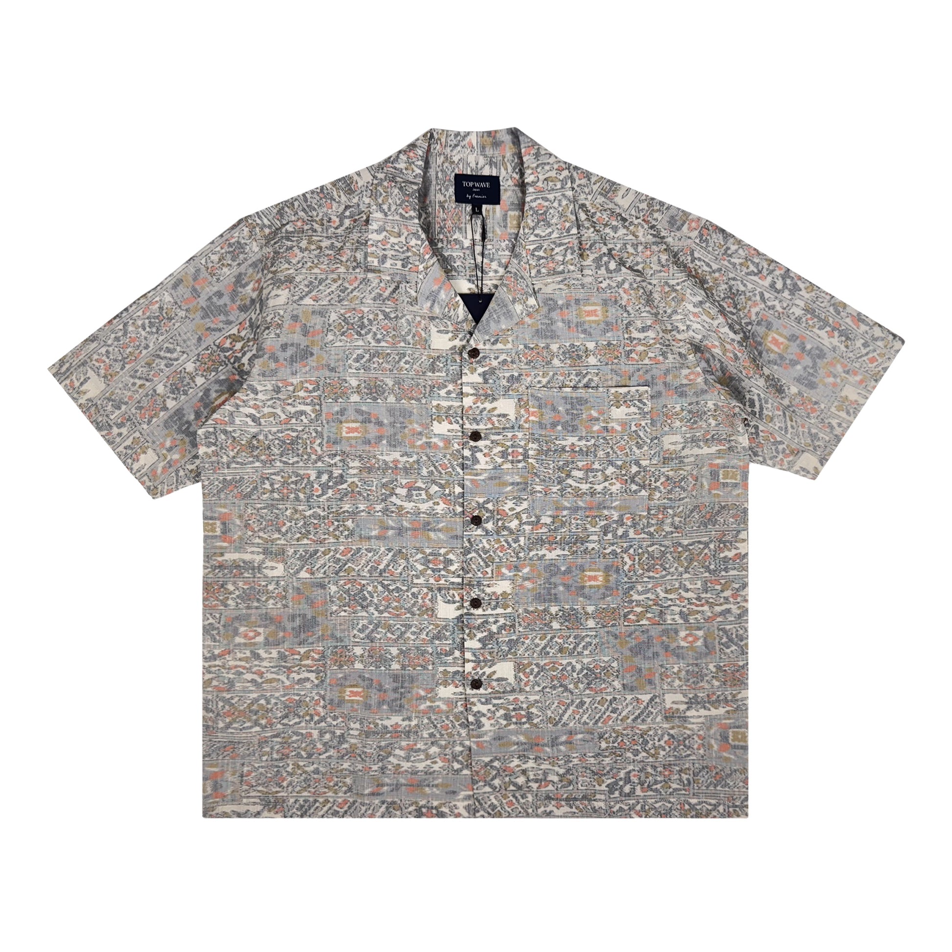 着物アロハシャツ メンズ L AHVN-L404-1