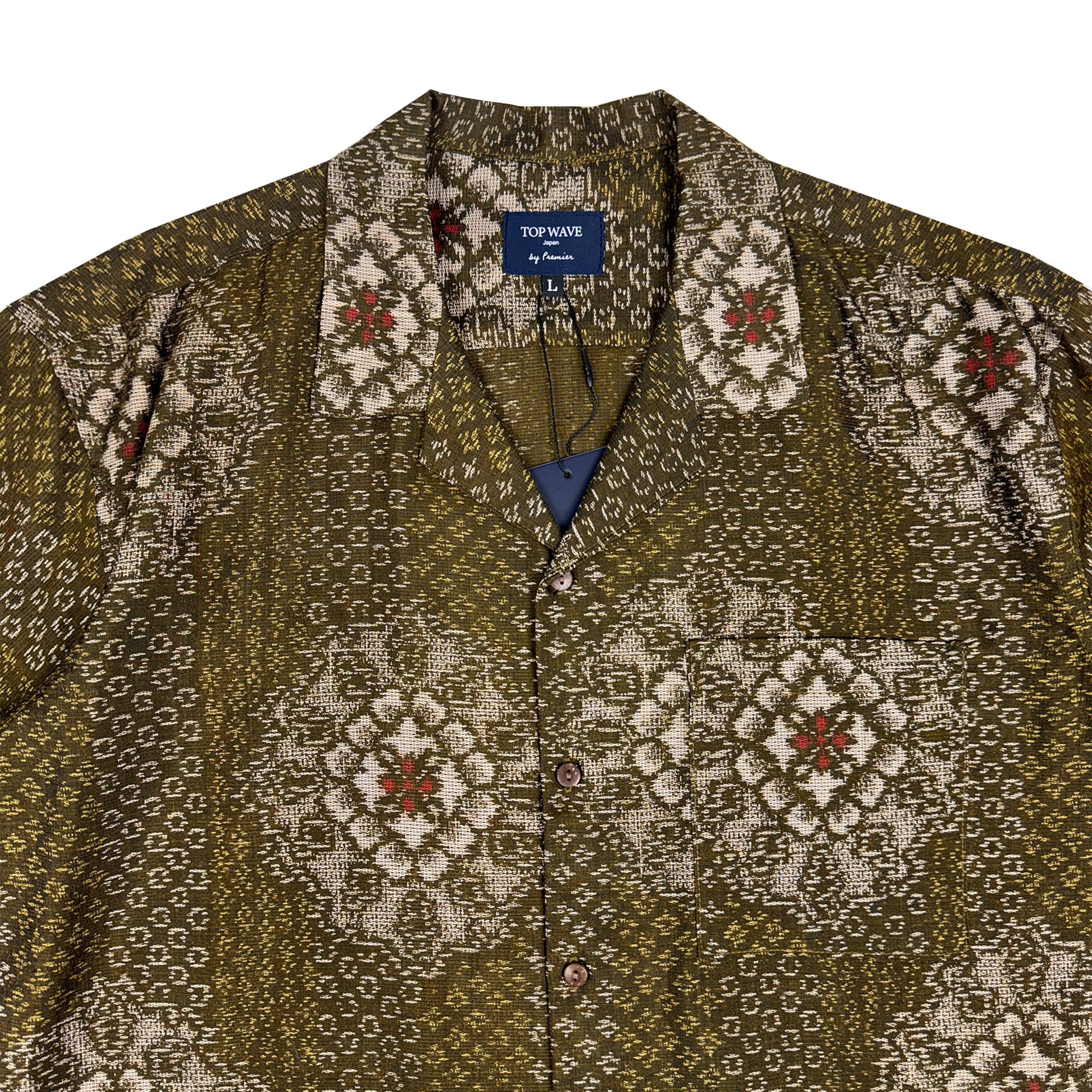 着物アロハシャツ メンズ L AHVN-L405-3